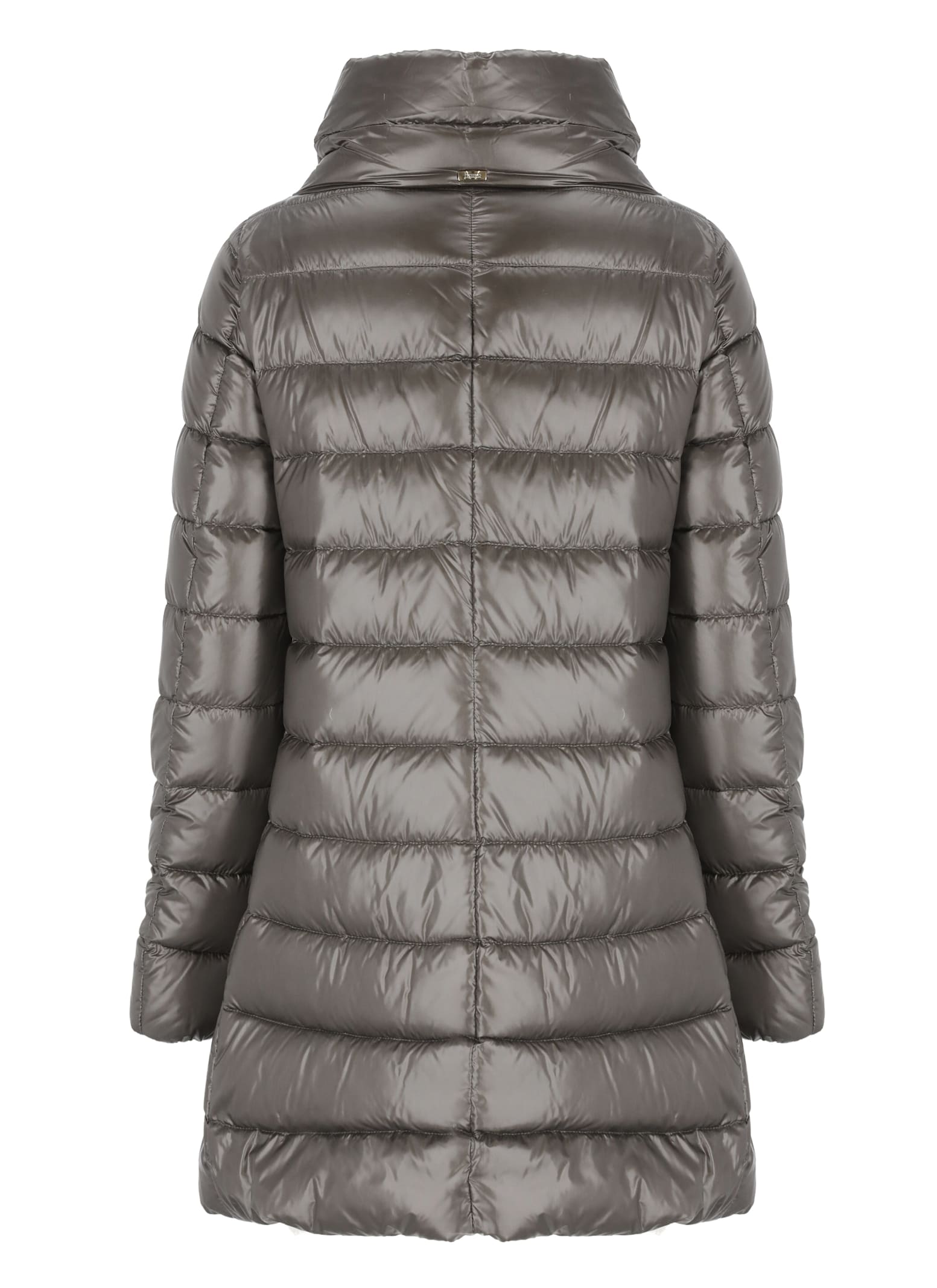 Herno Grey 200 G Ultralight Nylon Amilia Coat In Grey