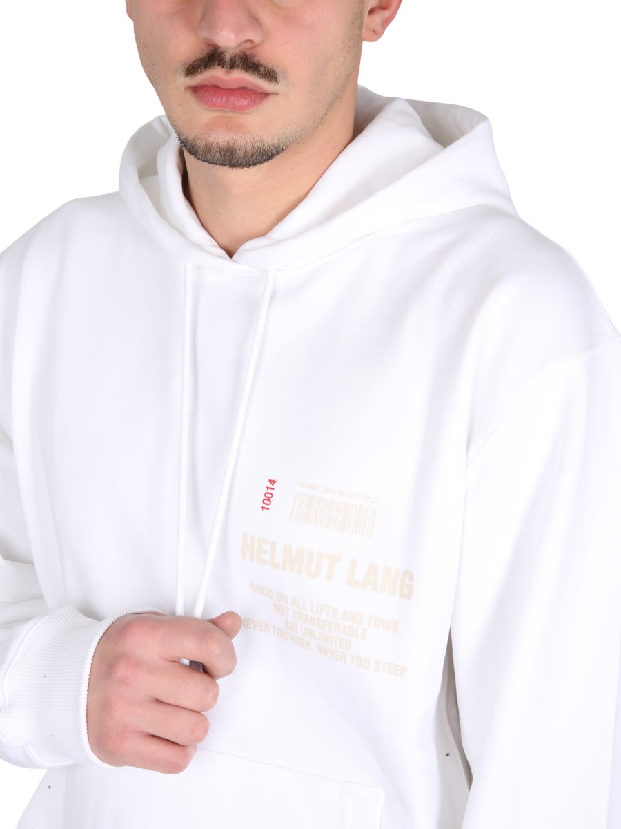 Helmut Lang Sweatshirt With Logo In White