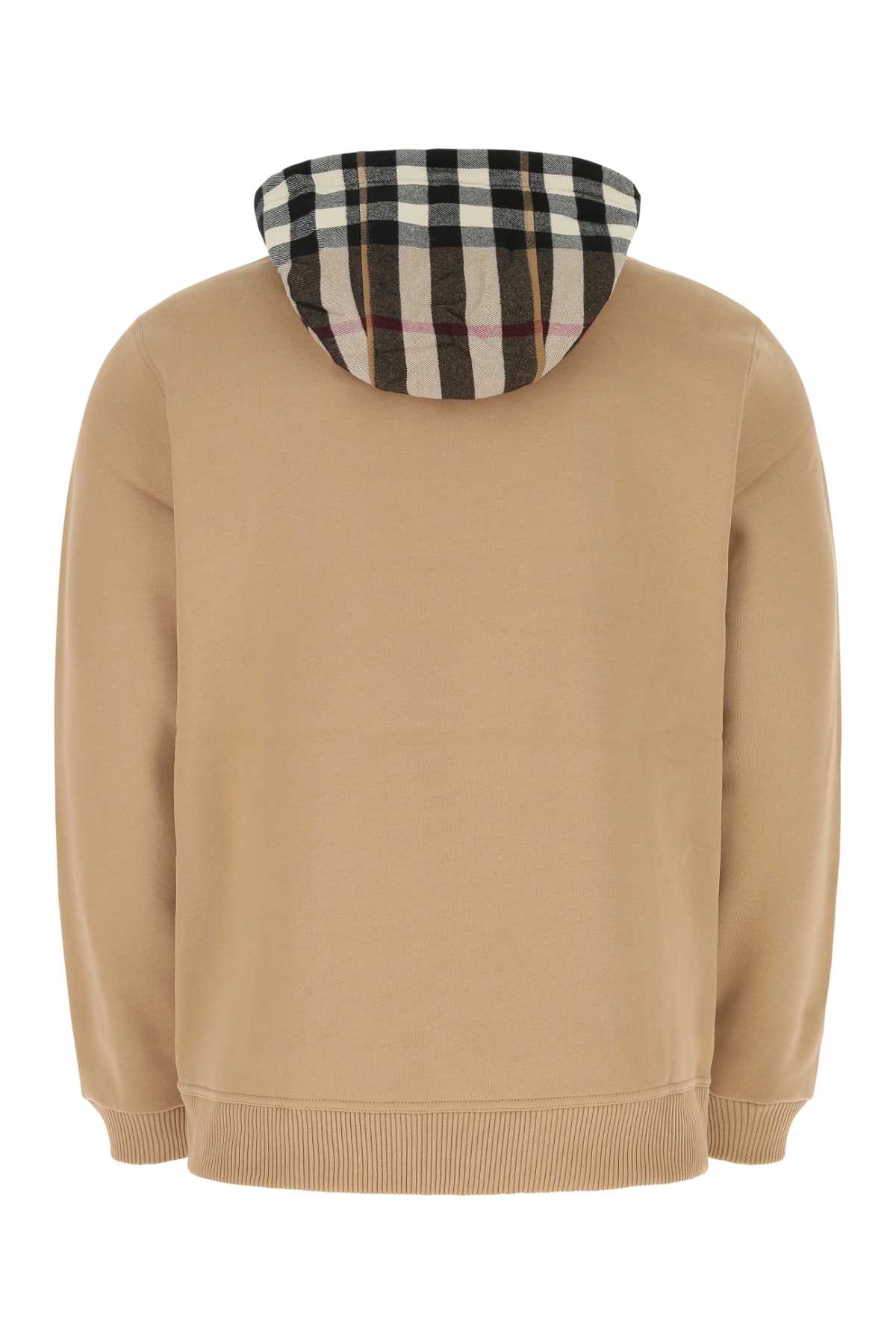Shop Burberry Beige Cotton Blend Sweatshirt In A1420