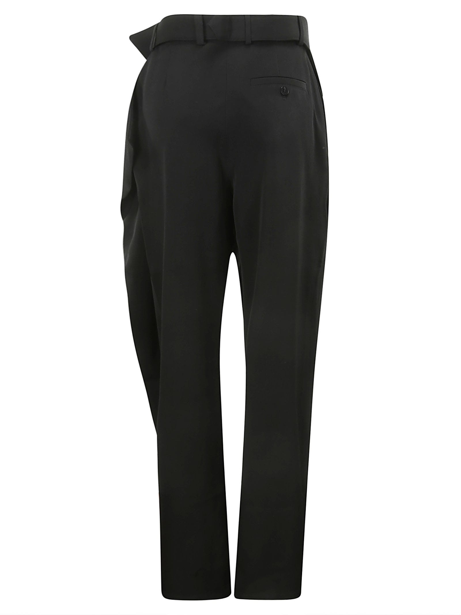 Shop Jw Anderson Fold Over Trousers In Black