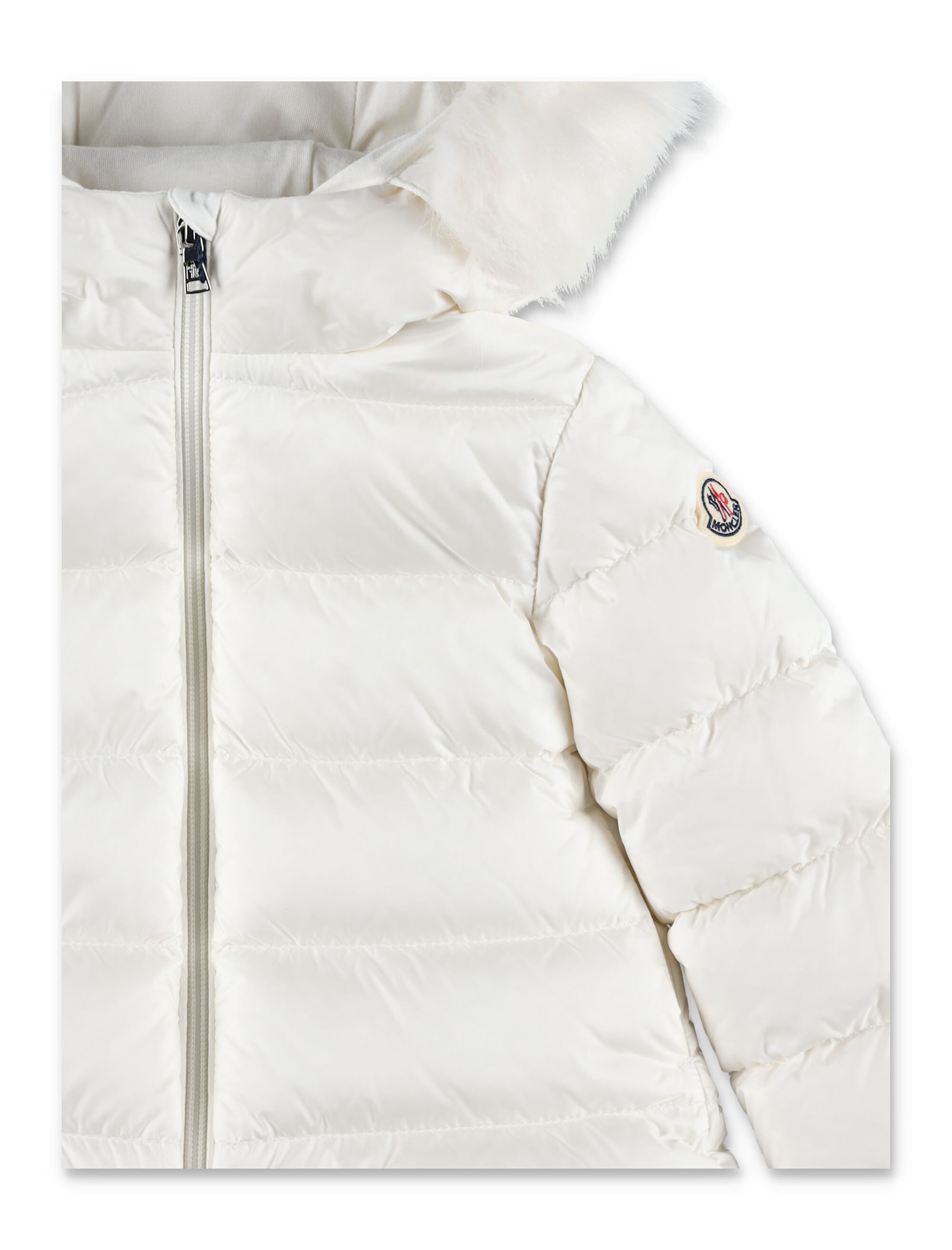 Moncler Kid - Obie Hooded Down Jacket In White