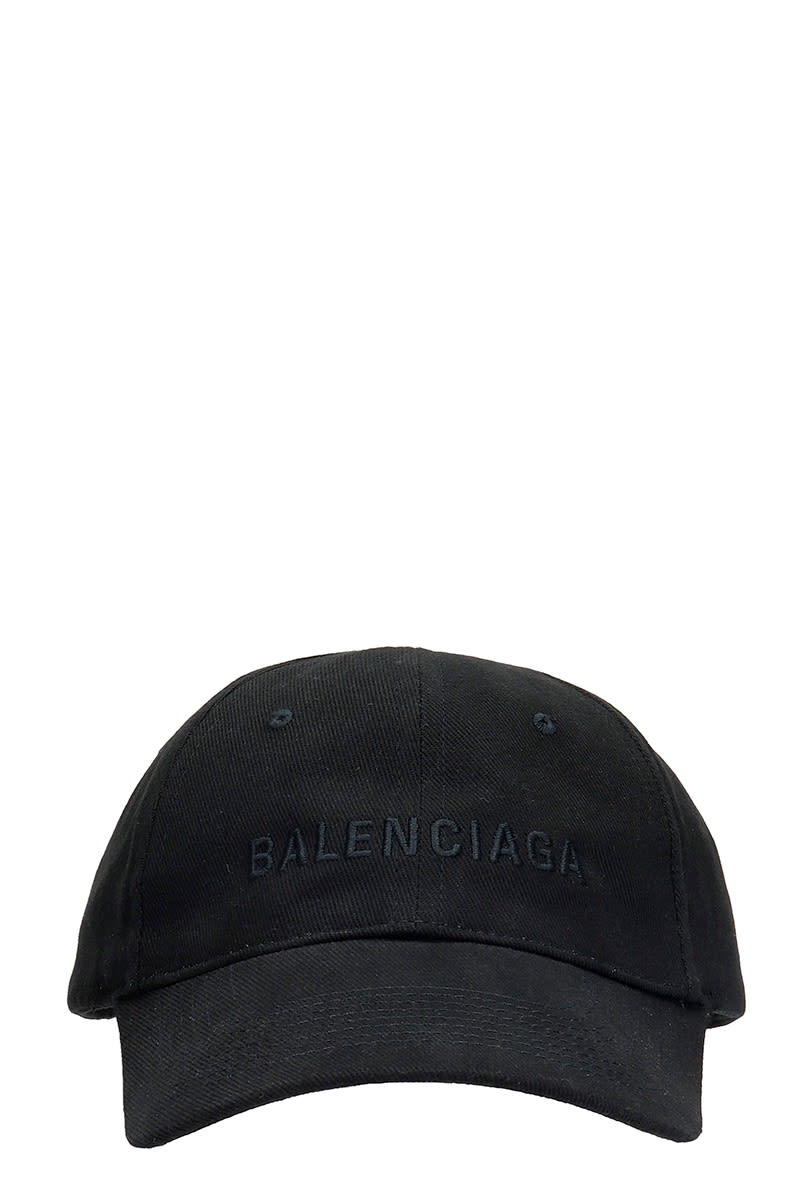 BALENCIAGA HATS IN BLACK COTTON,590758310B21060