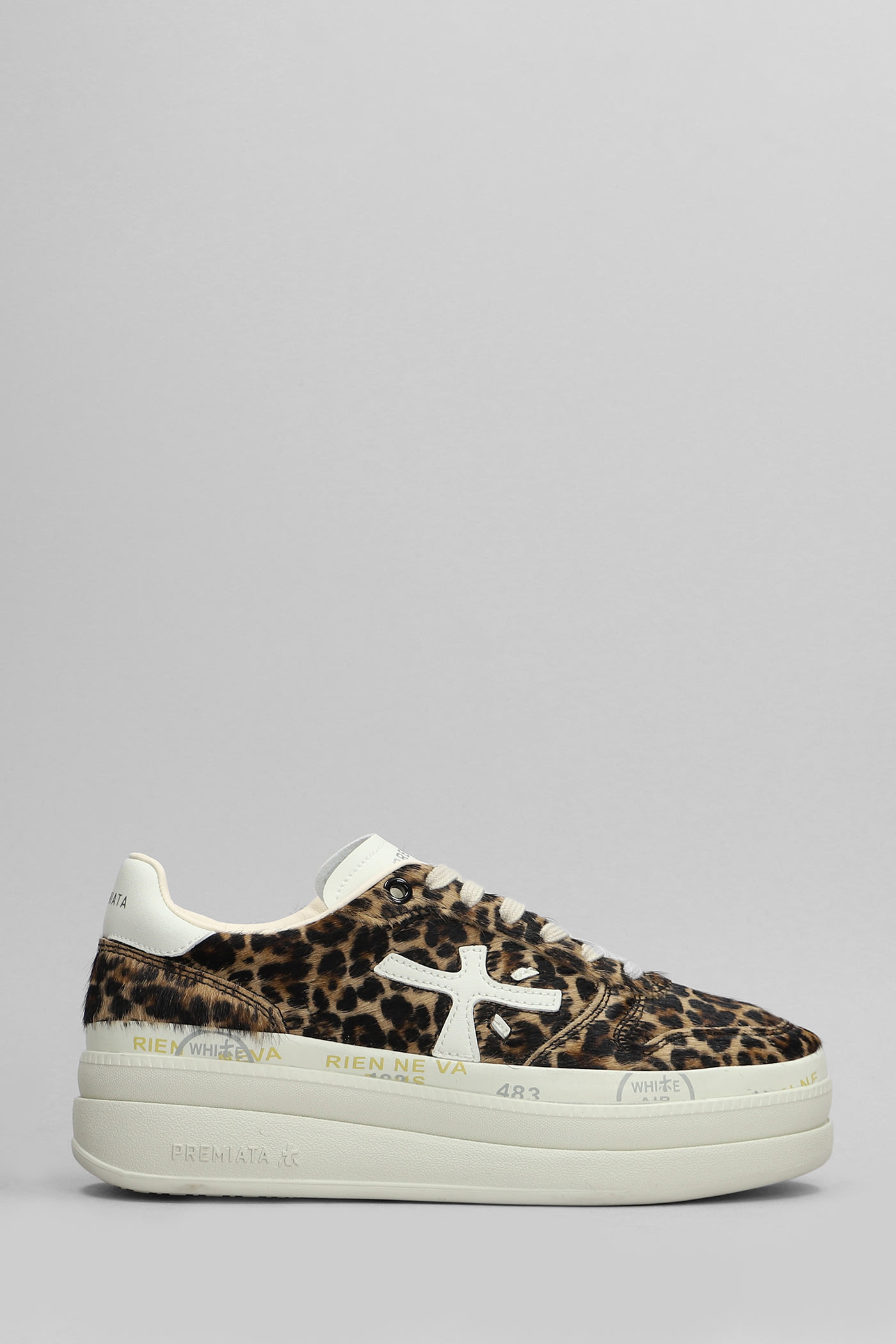 Shop Premiata Micol Sneakers In Animalier Pony Skin