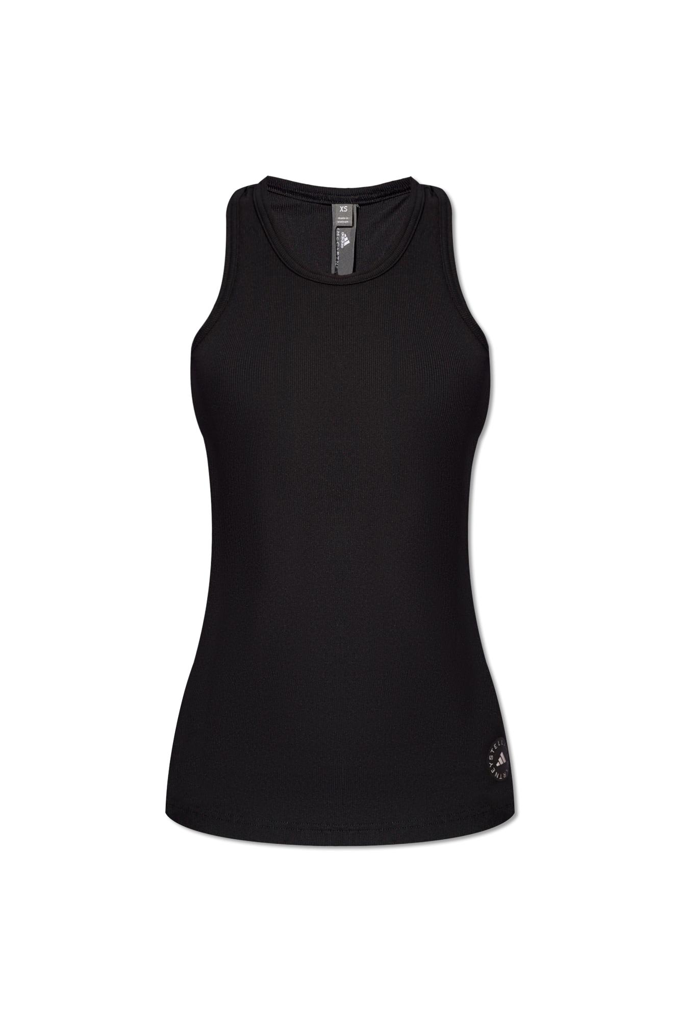 Shop Adidas By Stella Mccartney Tank Top With Logo In Black