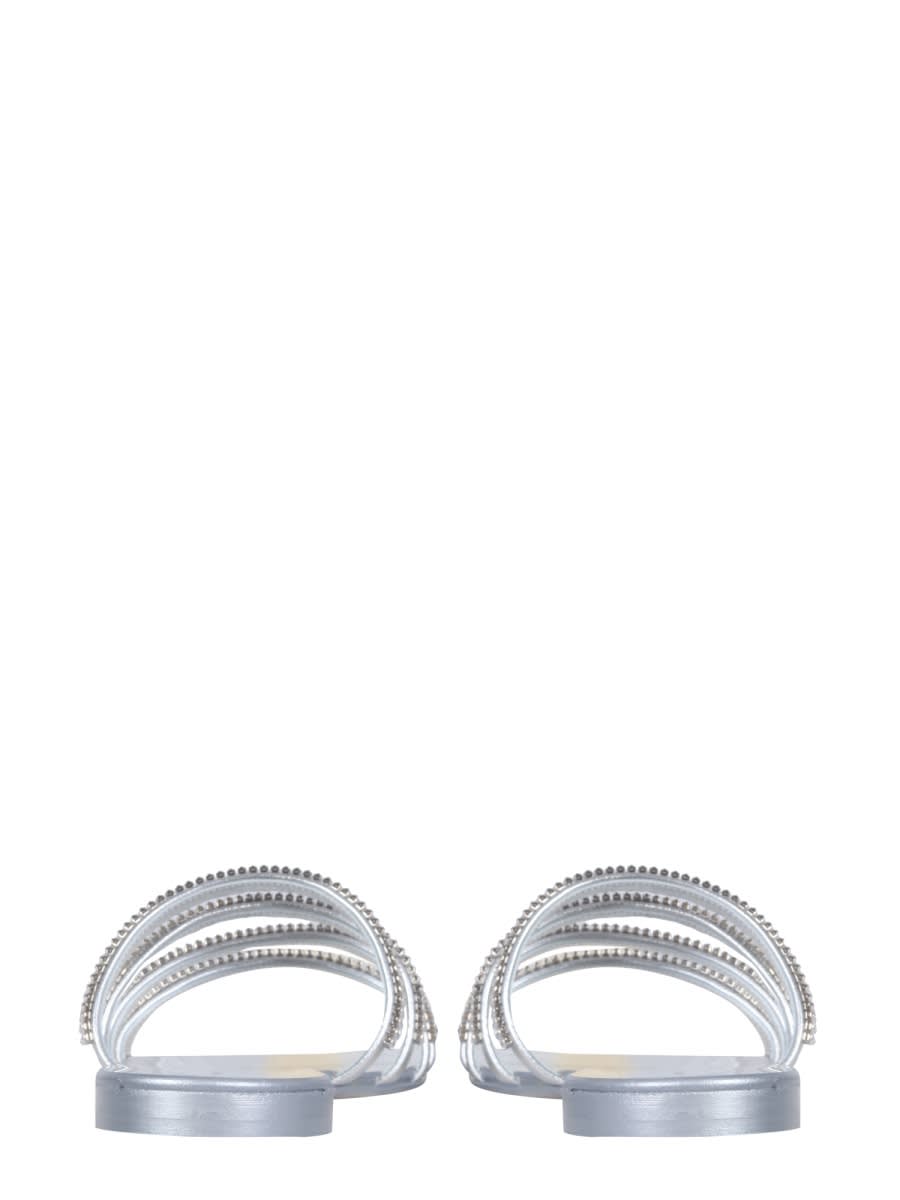 Giuseppe Zanotti Iride Crystal-embellished Slides In Silver