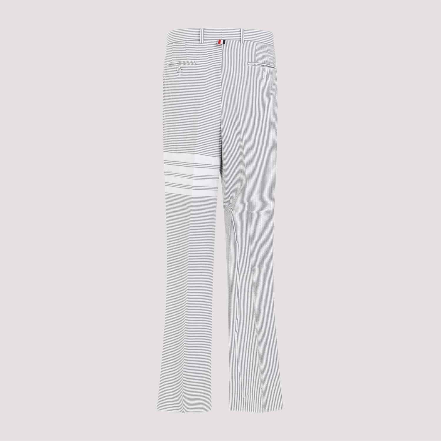 Shop Thom Browne Low Rise Beltloop Pants In Med Grey