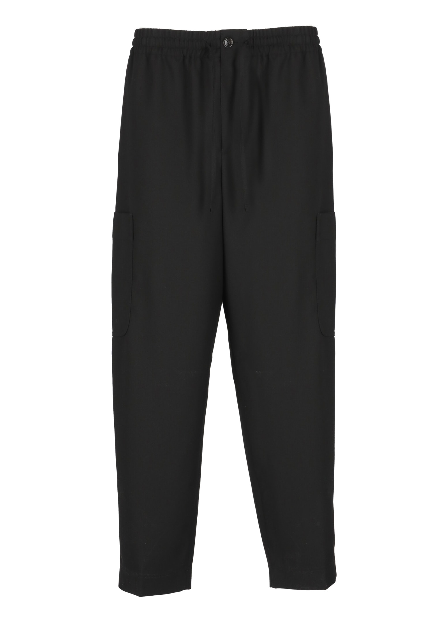 Shop Kenzo Cargo Joggins Trousers In Black