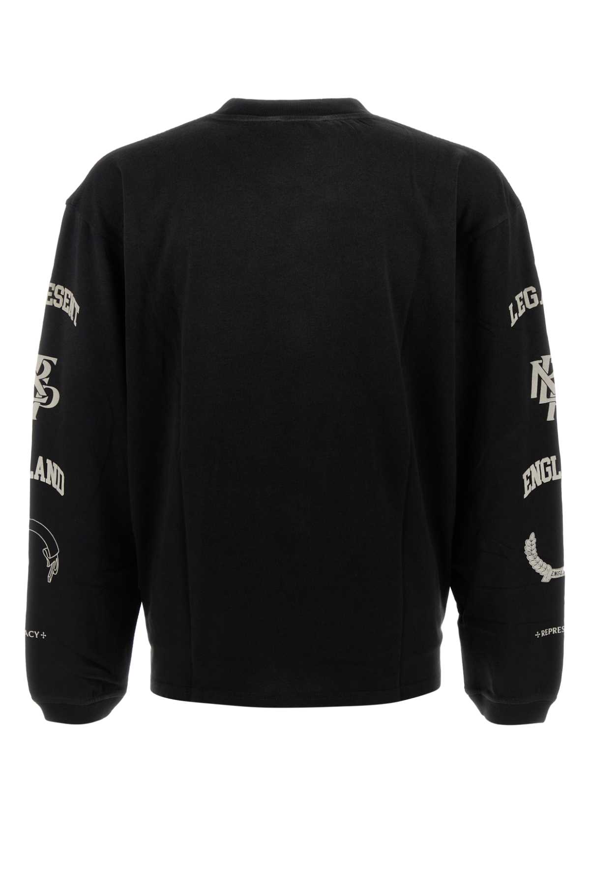 Represent Slate Cotton T-shirt In Black