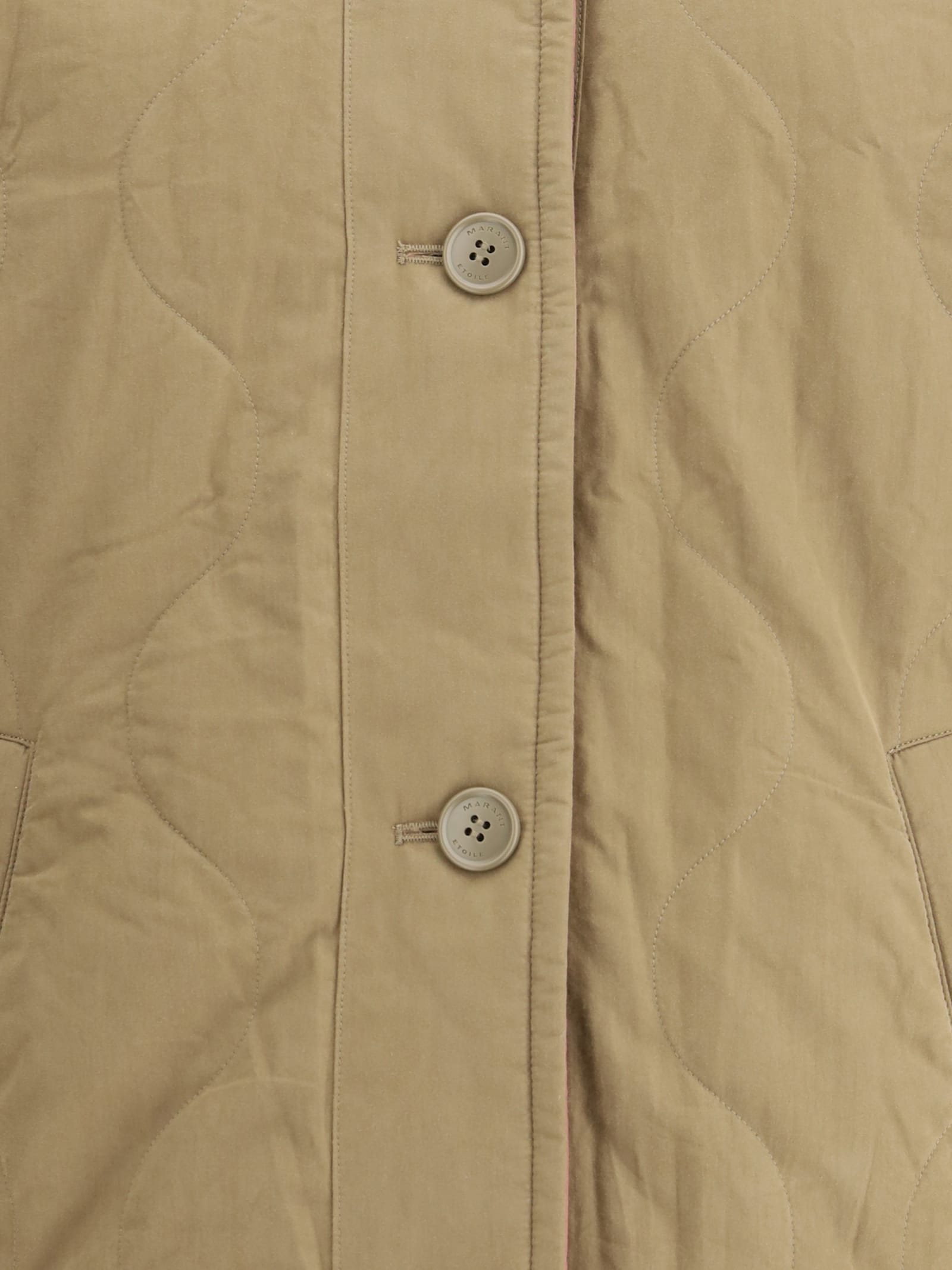 Isabel Marant Étoile Quilted Reversible Nesmae Jacket In Brown
