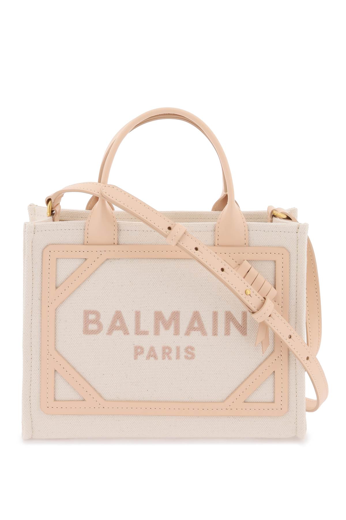 Balmain B-army Tote Bag In Creme/nude Rosè