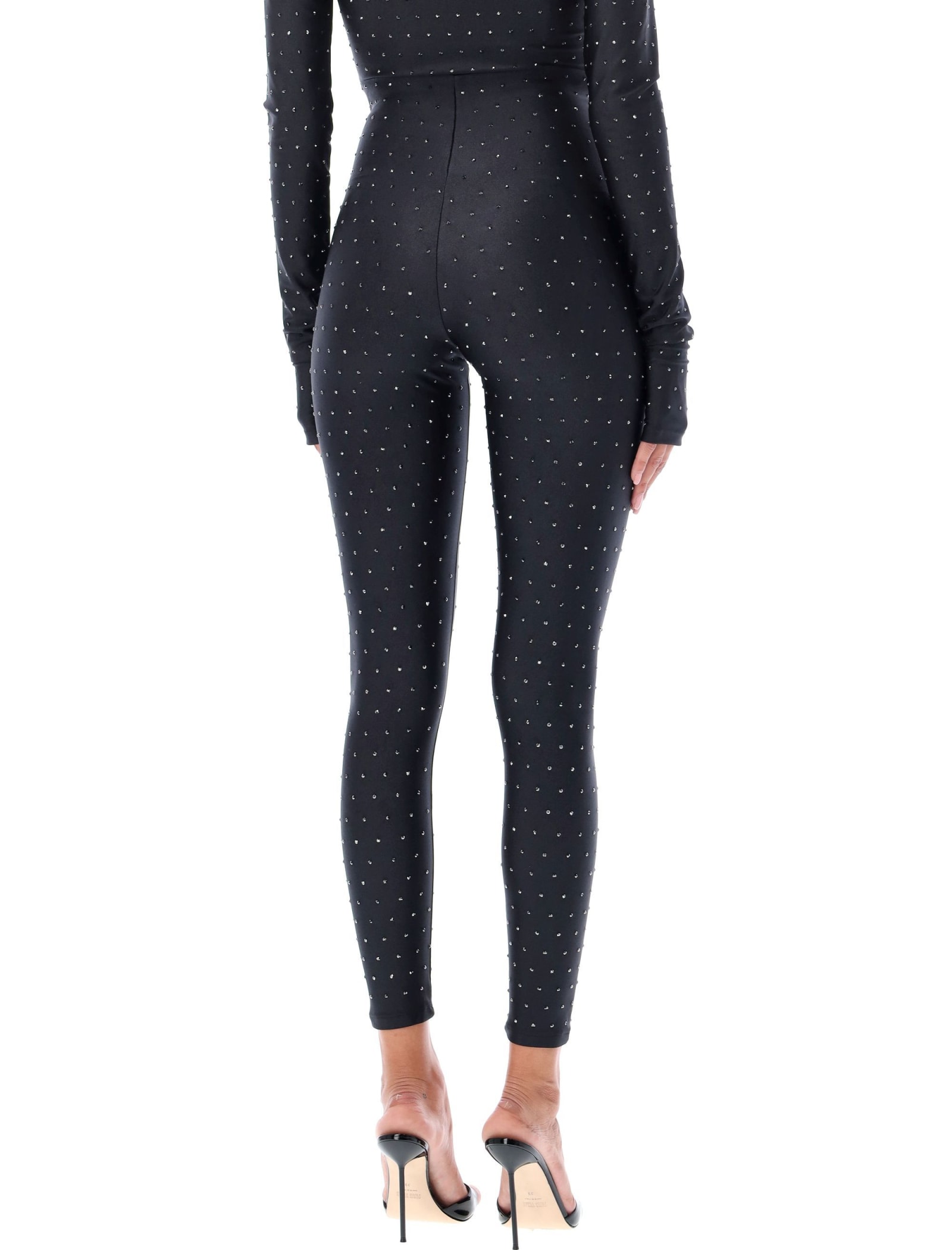 The Andamane black polyamide and elastane leggings for women