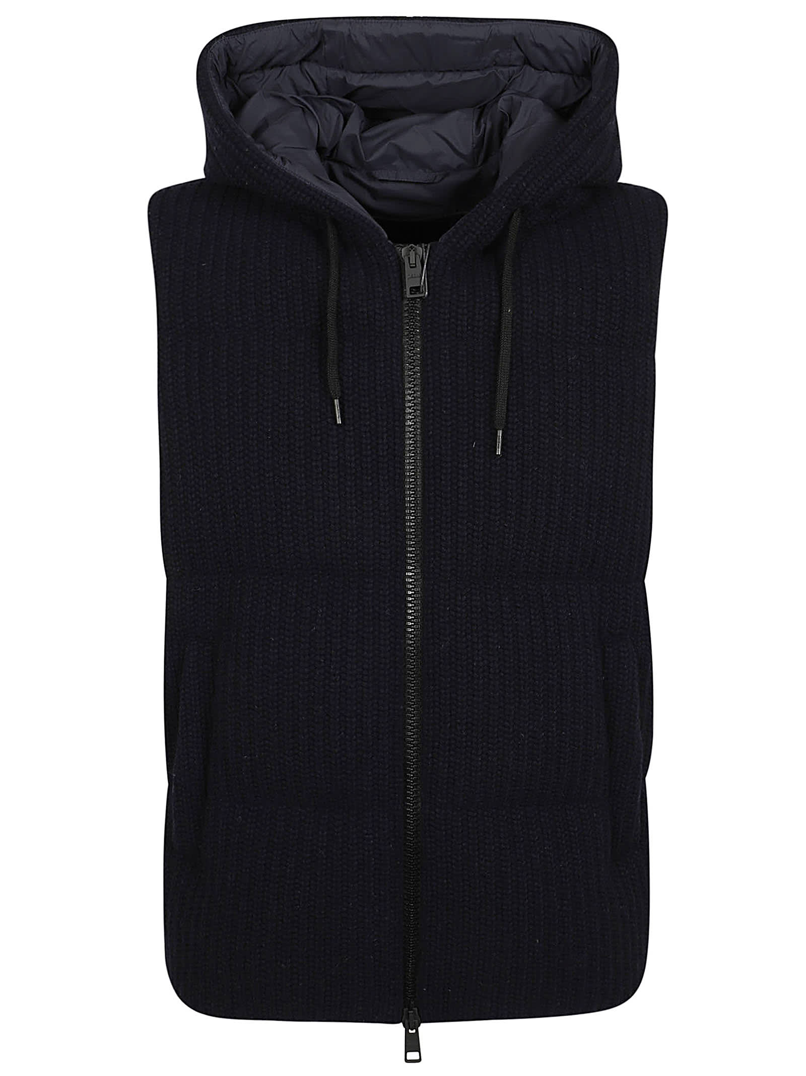 Shop Herno Mesh Gilet In Blu