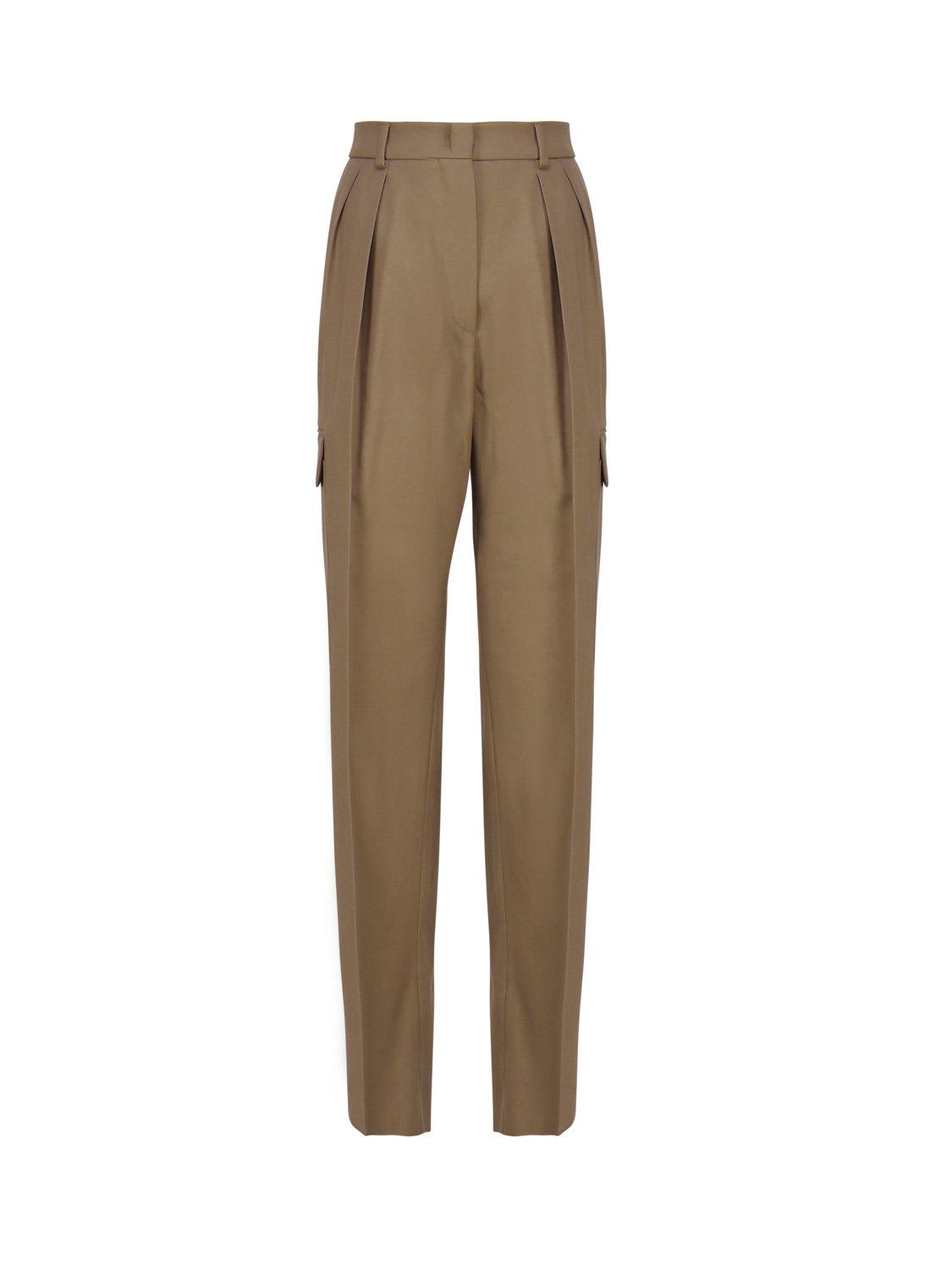 Shop Sportmax High Waist Straight Leg Trousers