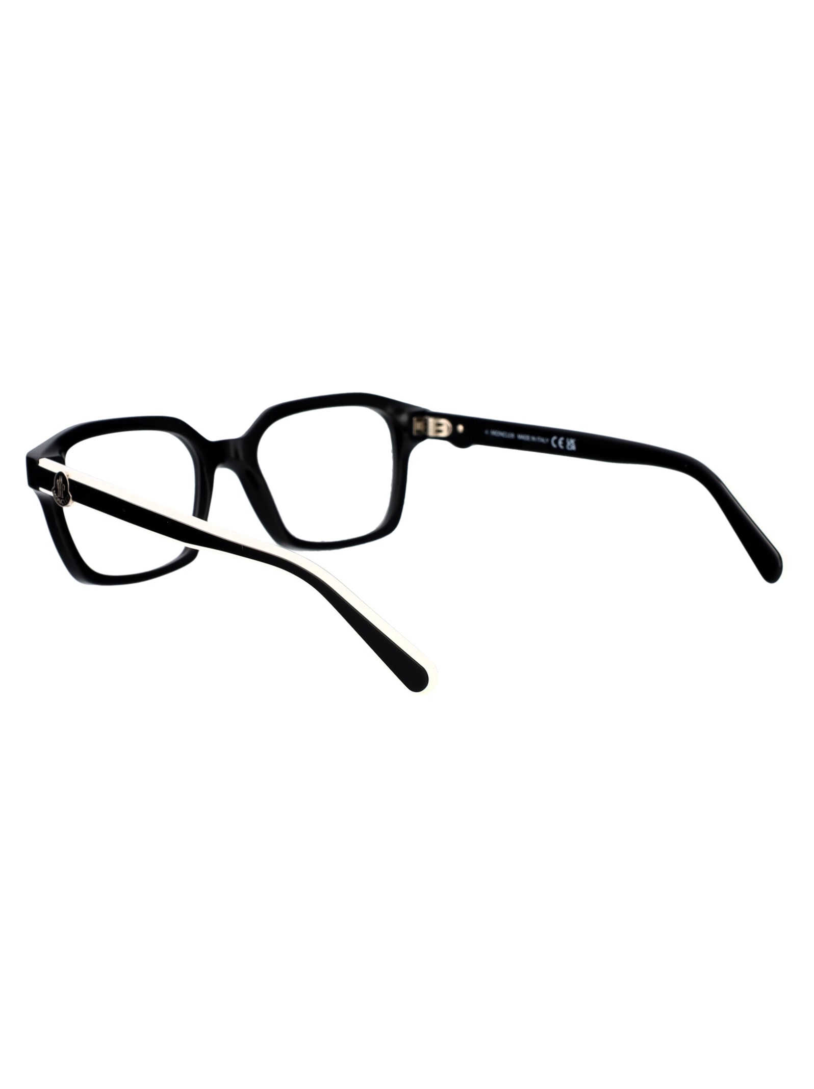 Shop Moncler Ml5181 Glasses In 001 Nero Lucido