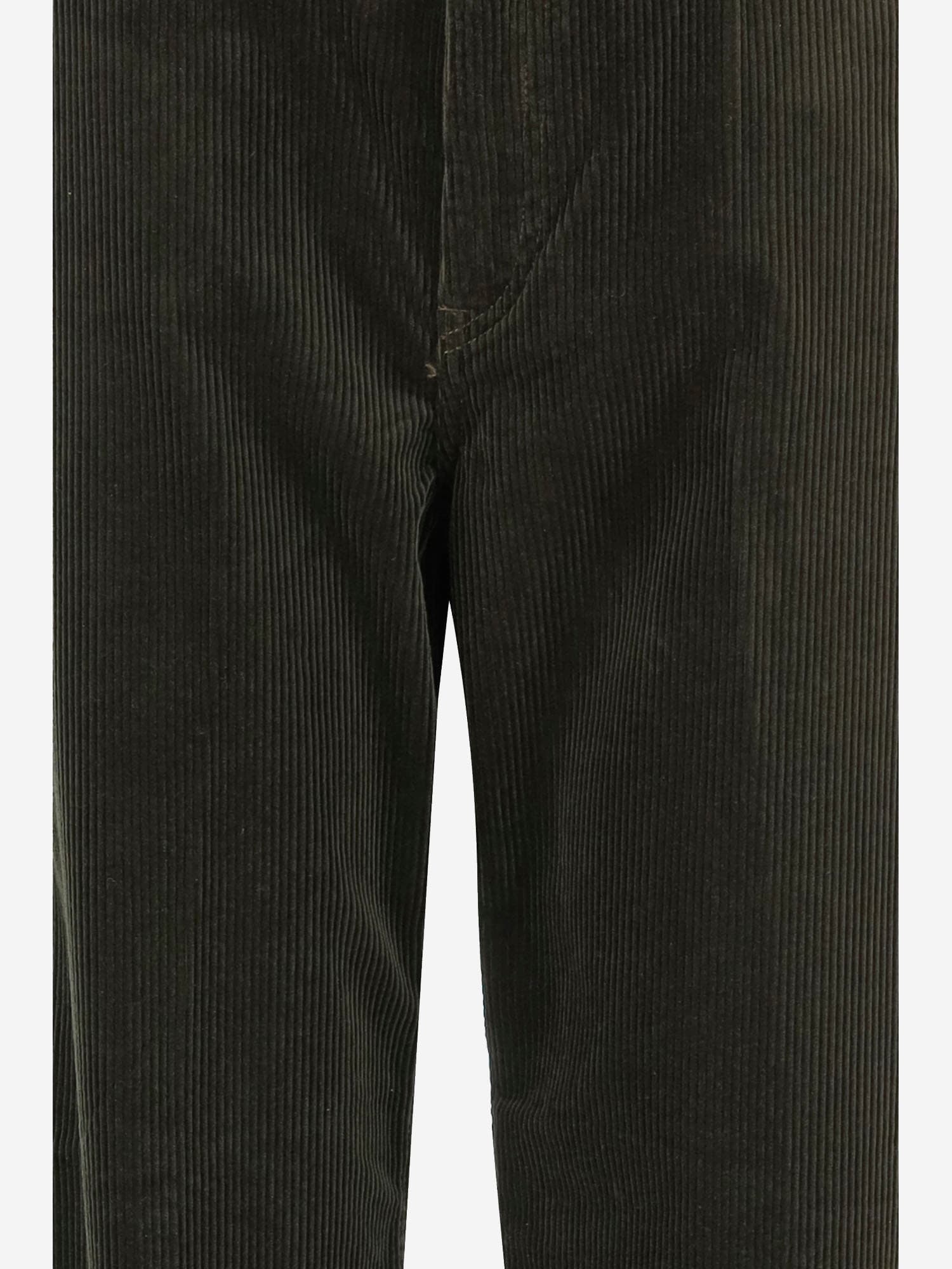 Polo Ralph Lauren Cotton Velvet Pants In Green