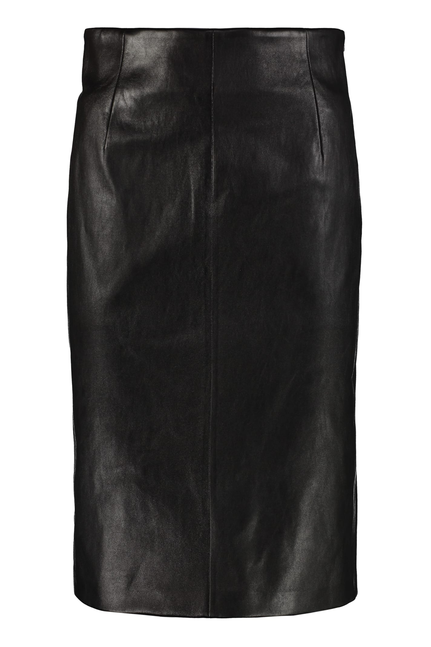 Prada Pencil Skirt With Zip In Black | ModeSens