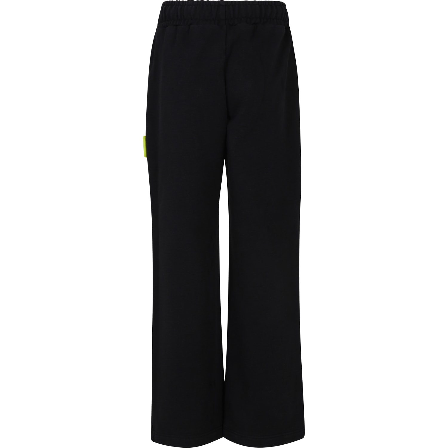 Shop Barrow Black Sports Trousers For Boy With Logo In Nero