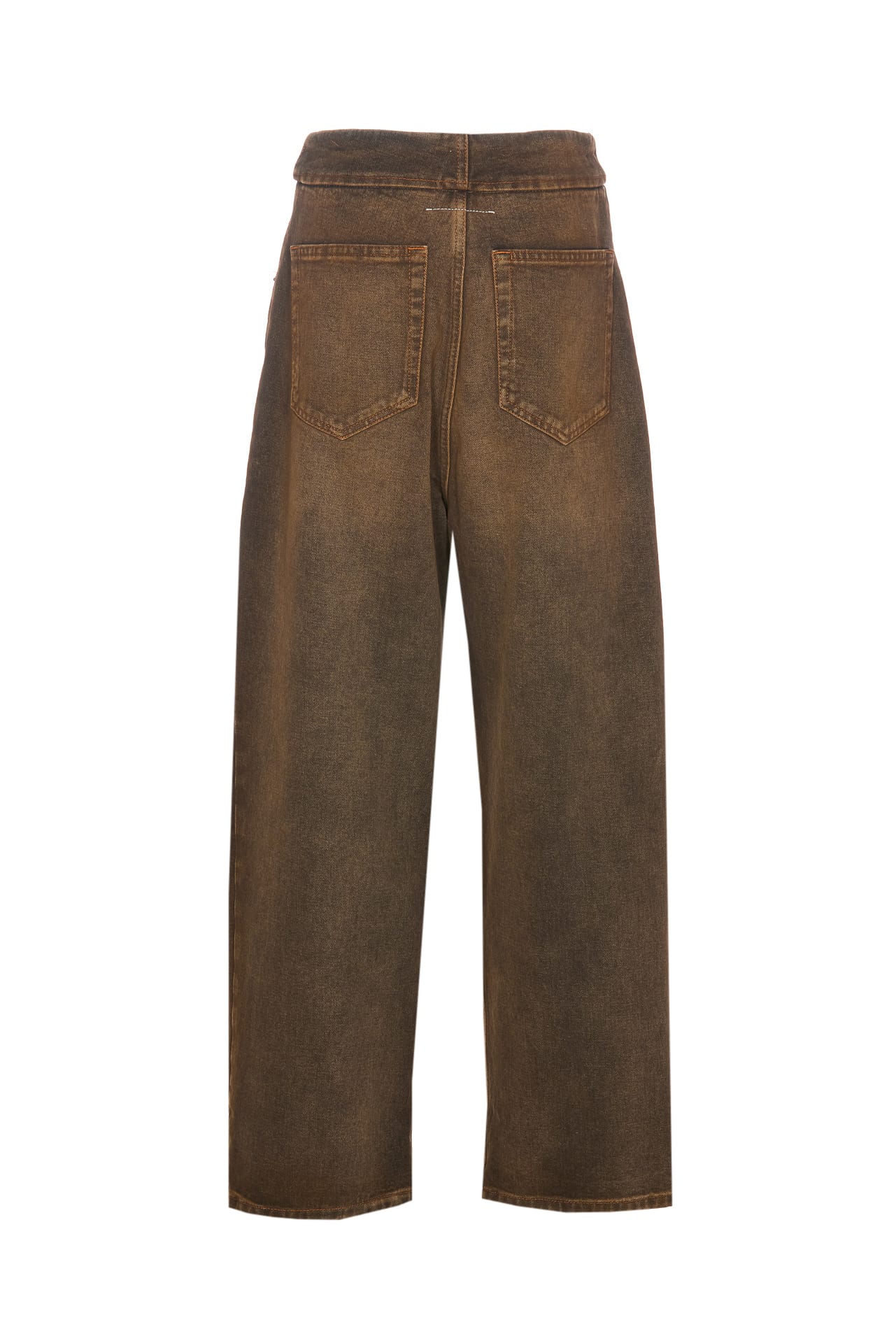 Shop Mm6 Maison Margiela Jeans In Brown