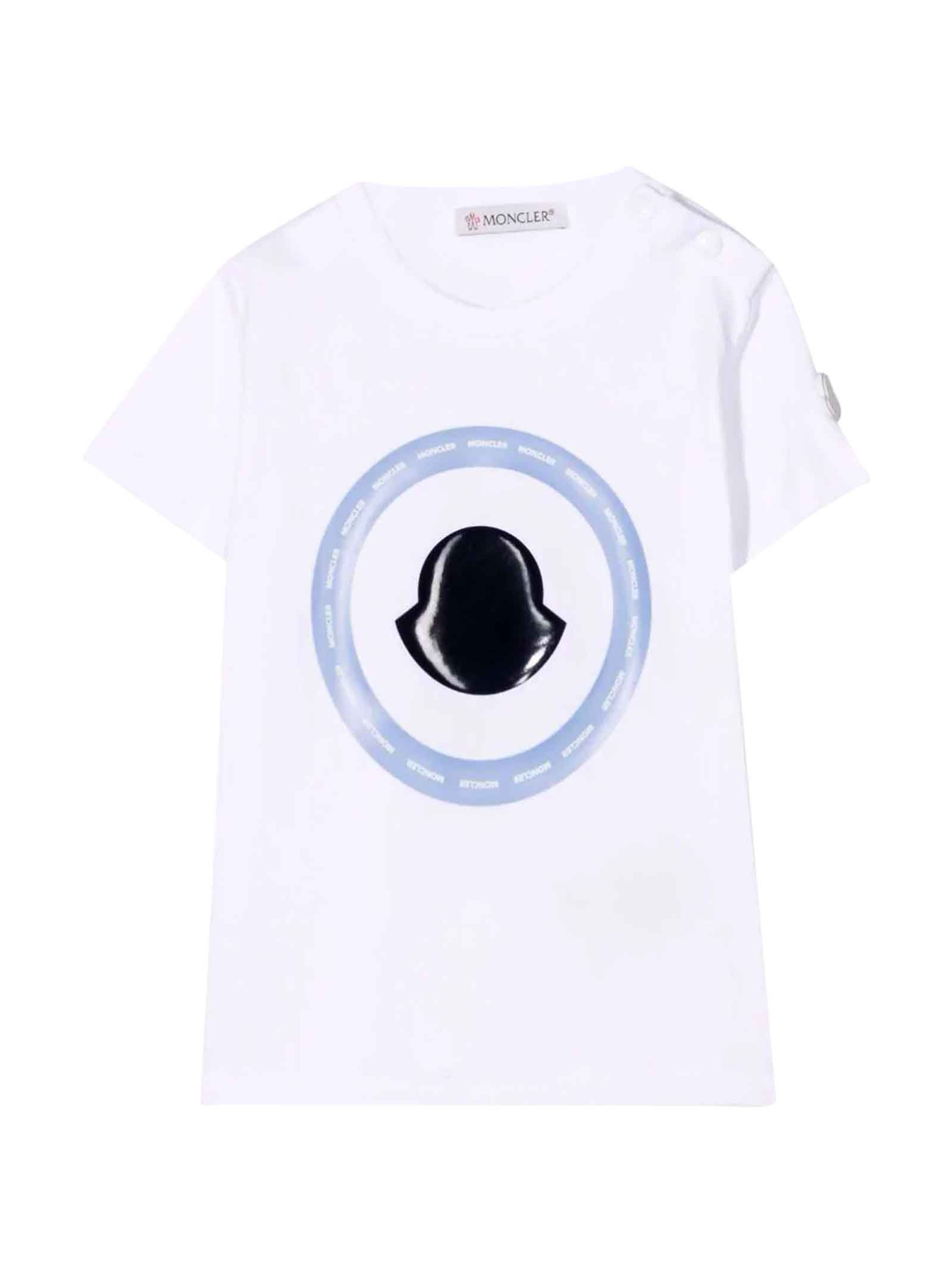 Moncler White T-shirt With Print