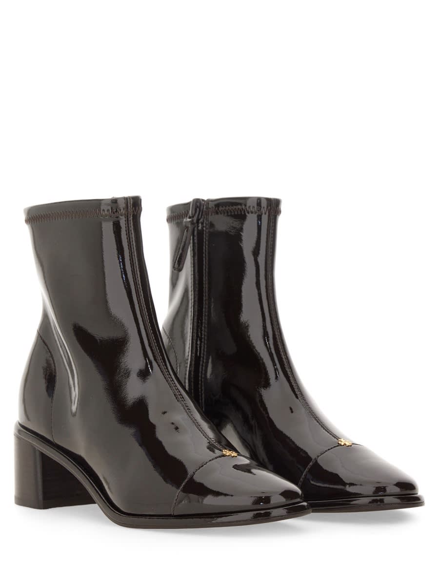 Shop Tory Burch Cap-toe Boot In Black