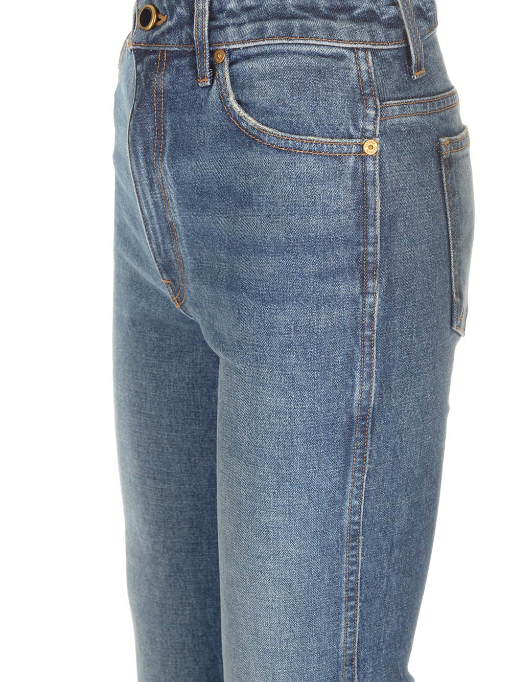 Shop Khaite Danielle Straight Leg Jeans In Archer