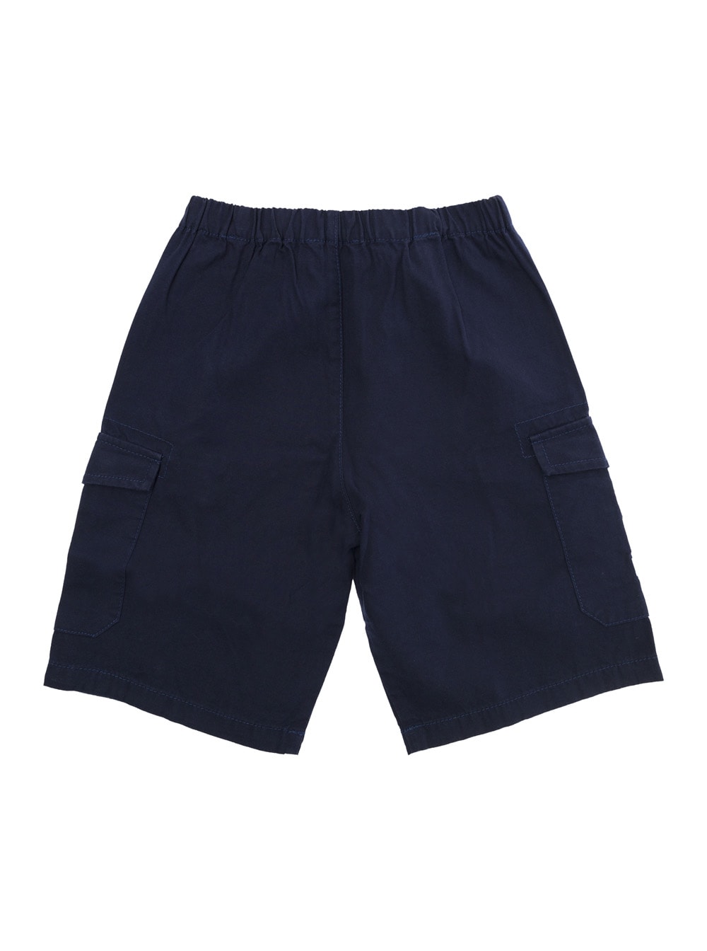 Shop Moschino Blue Denim Bermuda Shorts With Teddy Bear Logo Detail In Cotton Blend Boy