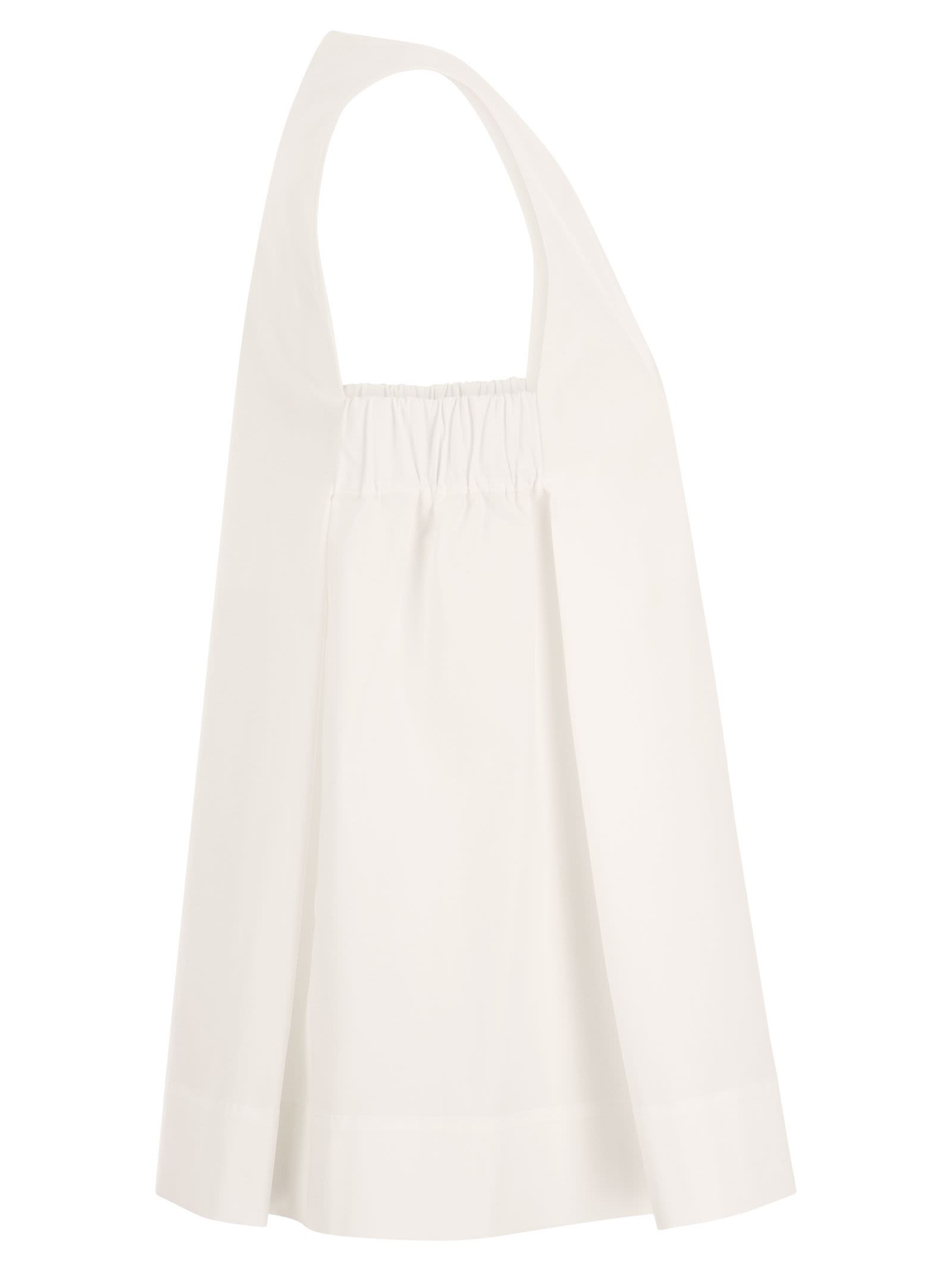 Shop Antonelli Brambles - Wide Sleeveless Top In White
