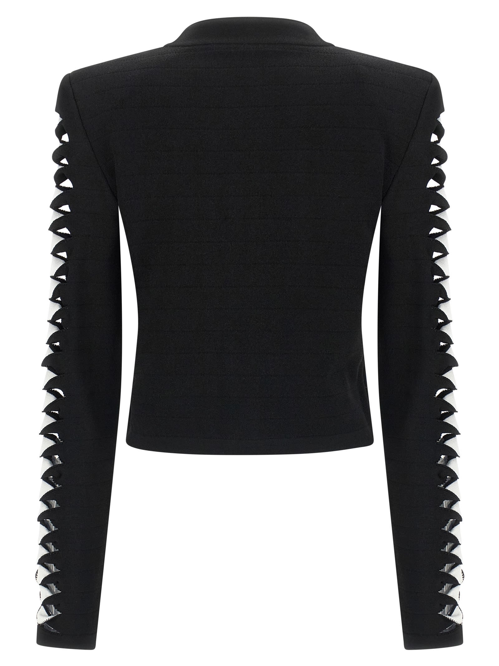 Balmain Cut-out Blazer Blazers Black In Black