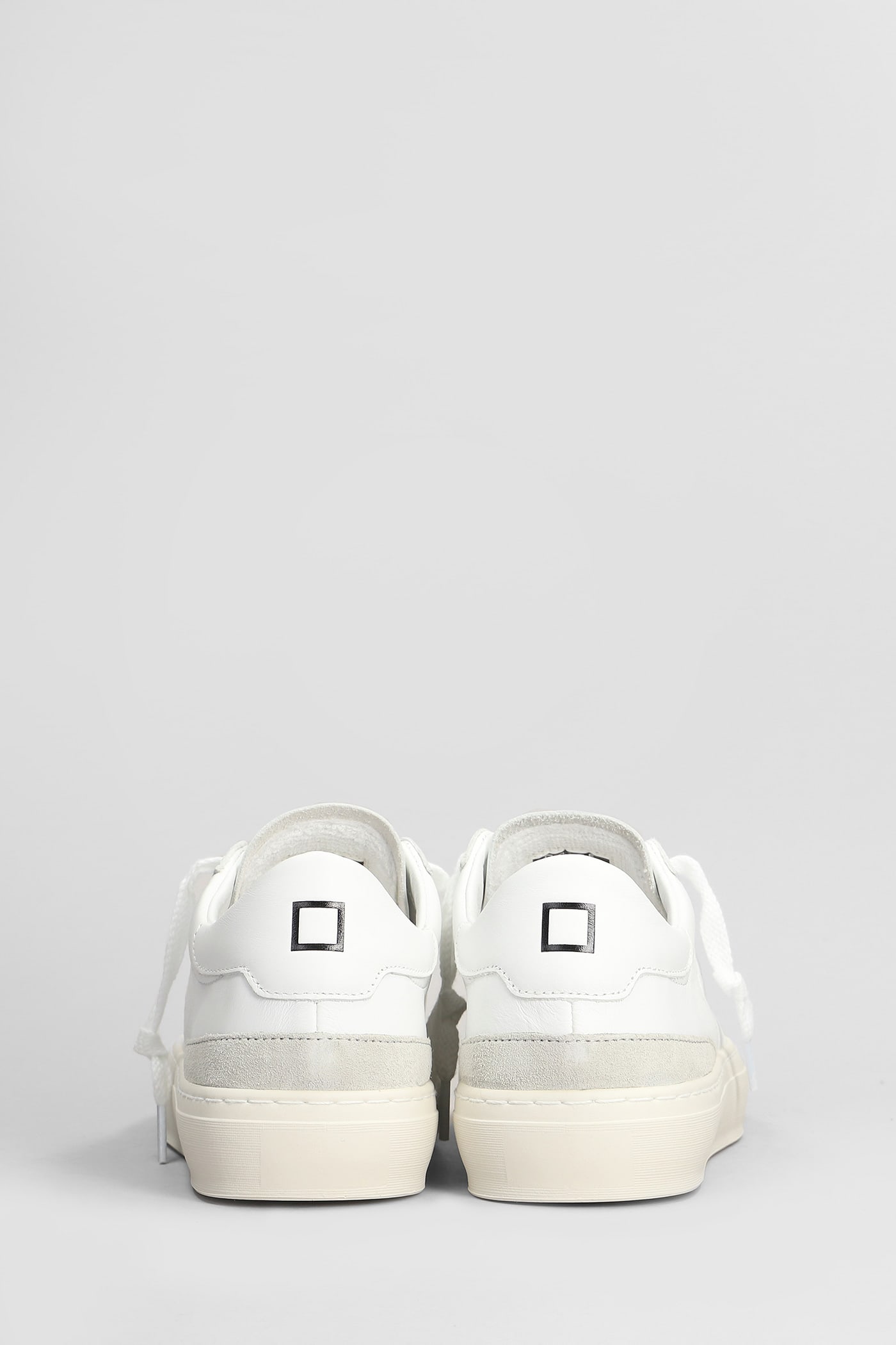 Shop Date Sonica Sneakers In White Leather