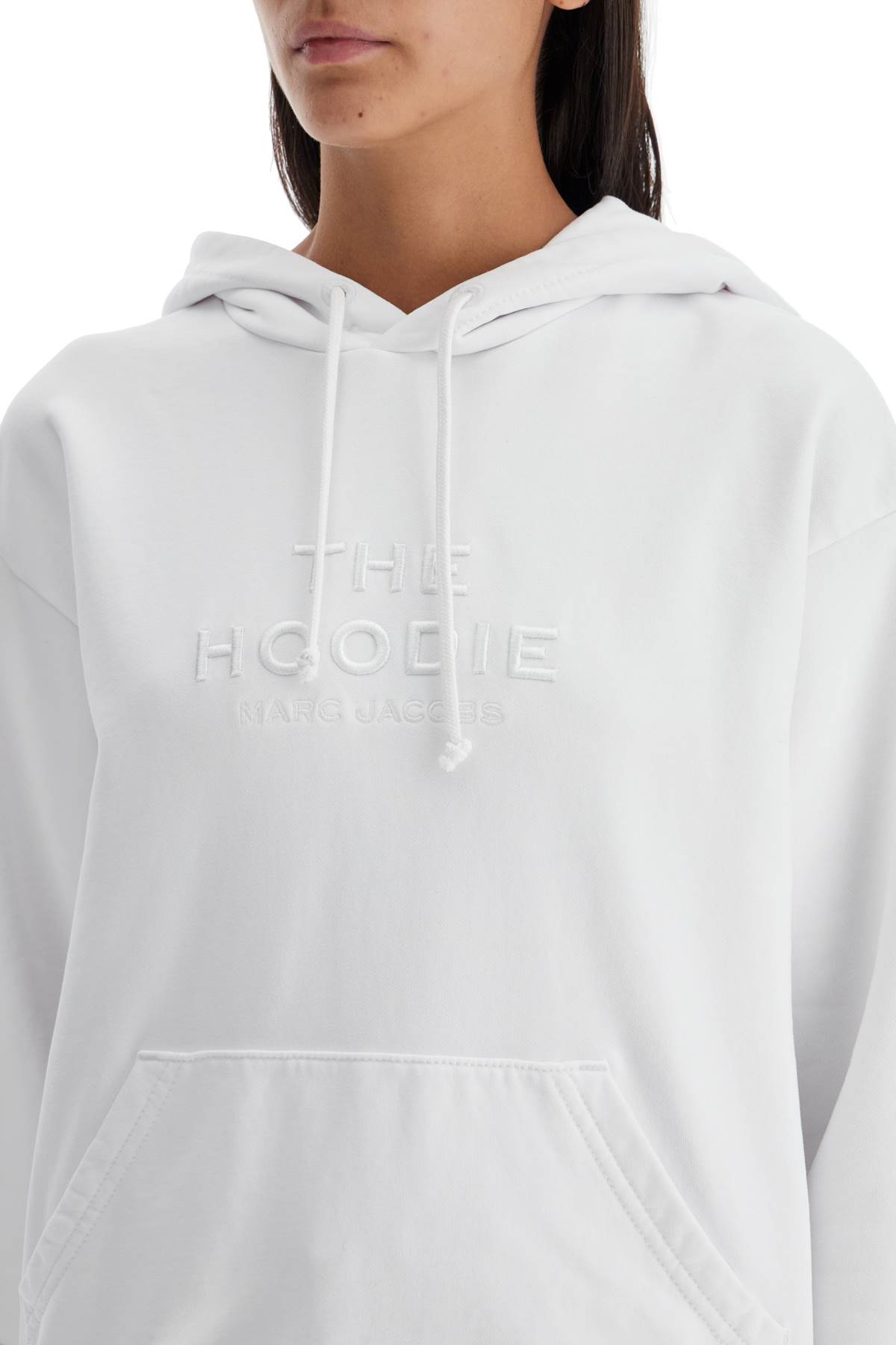 Shop Marc Jacobs Felpa The Hoodie In White (white)