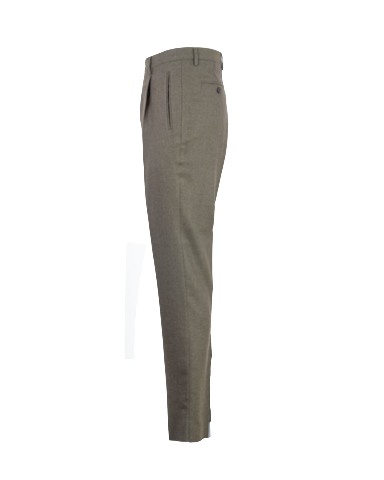 Shop Etro Trousers Green