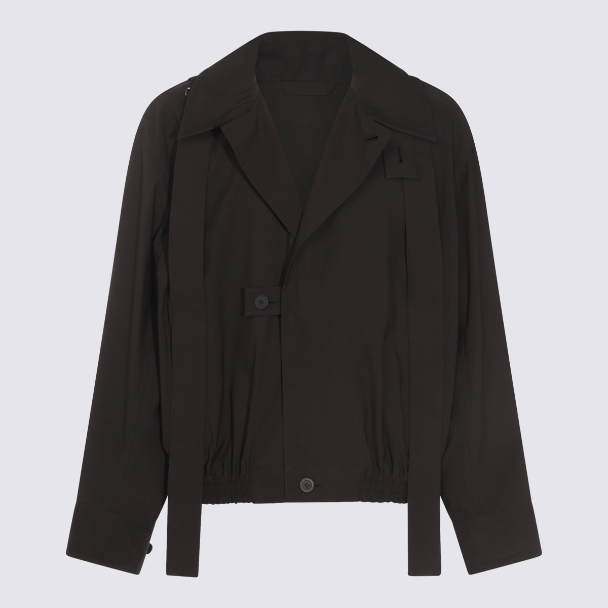 Homme Plissé Issey Miyake Black Casual Jacket