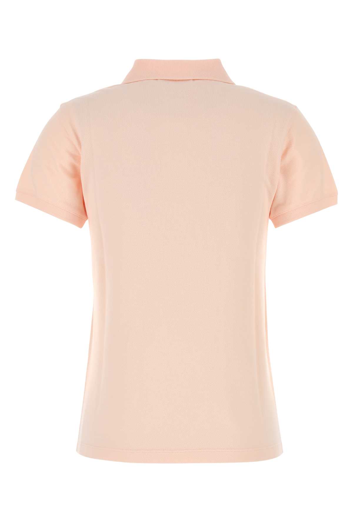 MAISON KITSUNÉ PASTEL PINK PIQUET POLO SHIRT