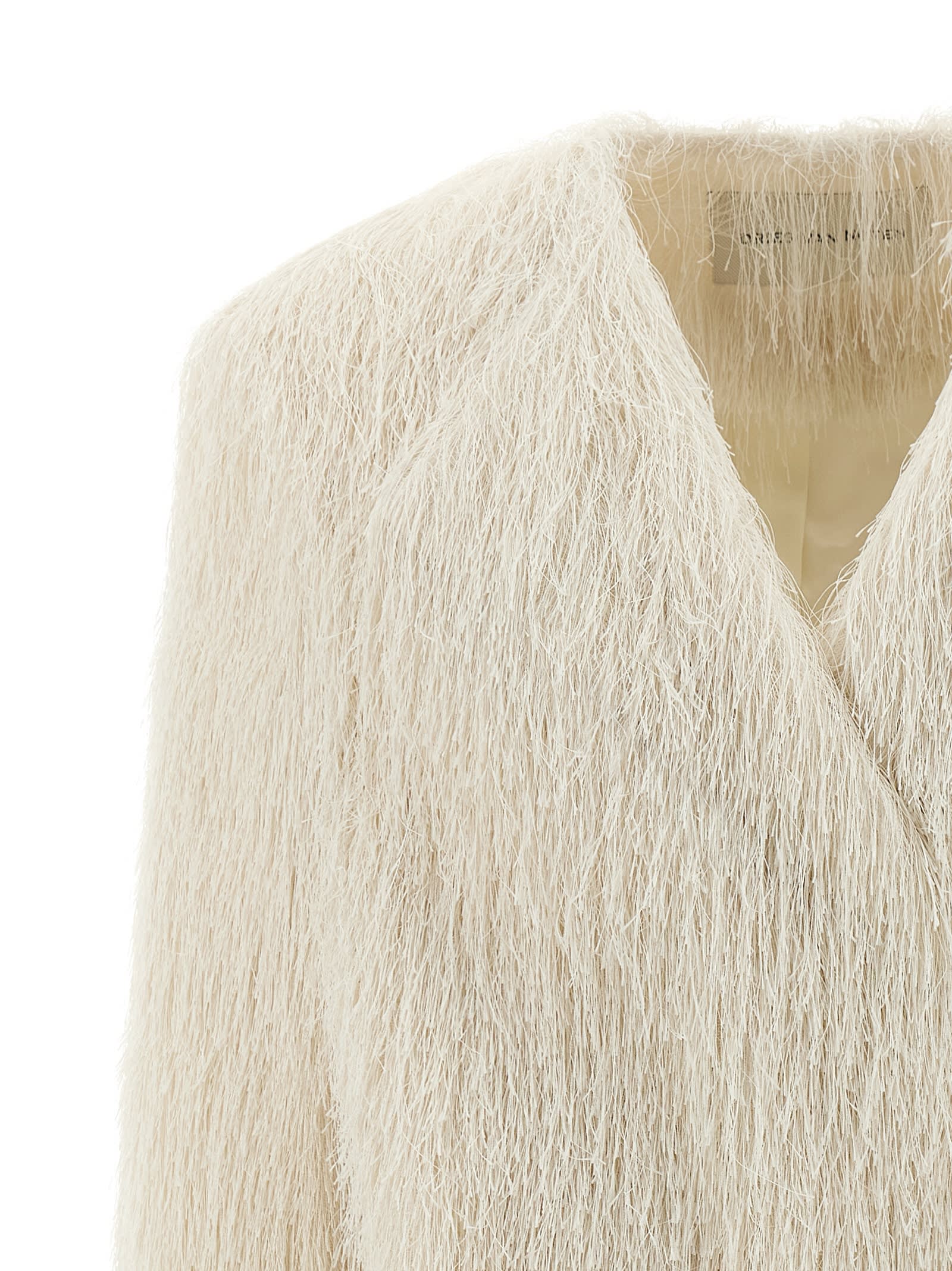 Dries Van Noten Rivla Coat In White