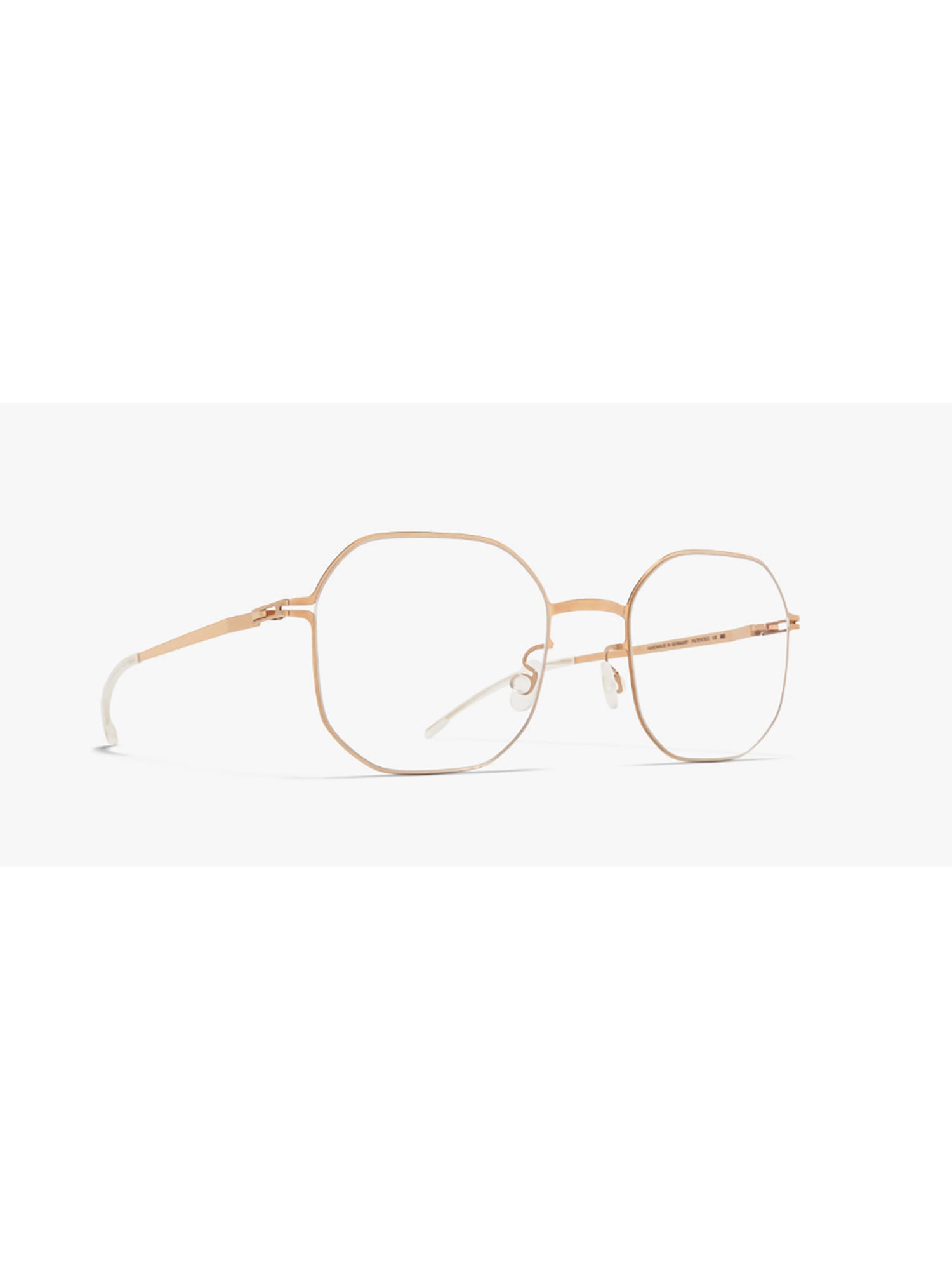 Shop Mykita Cat Eyewear In Champagne Gold Clear