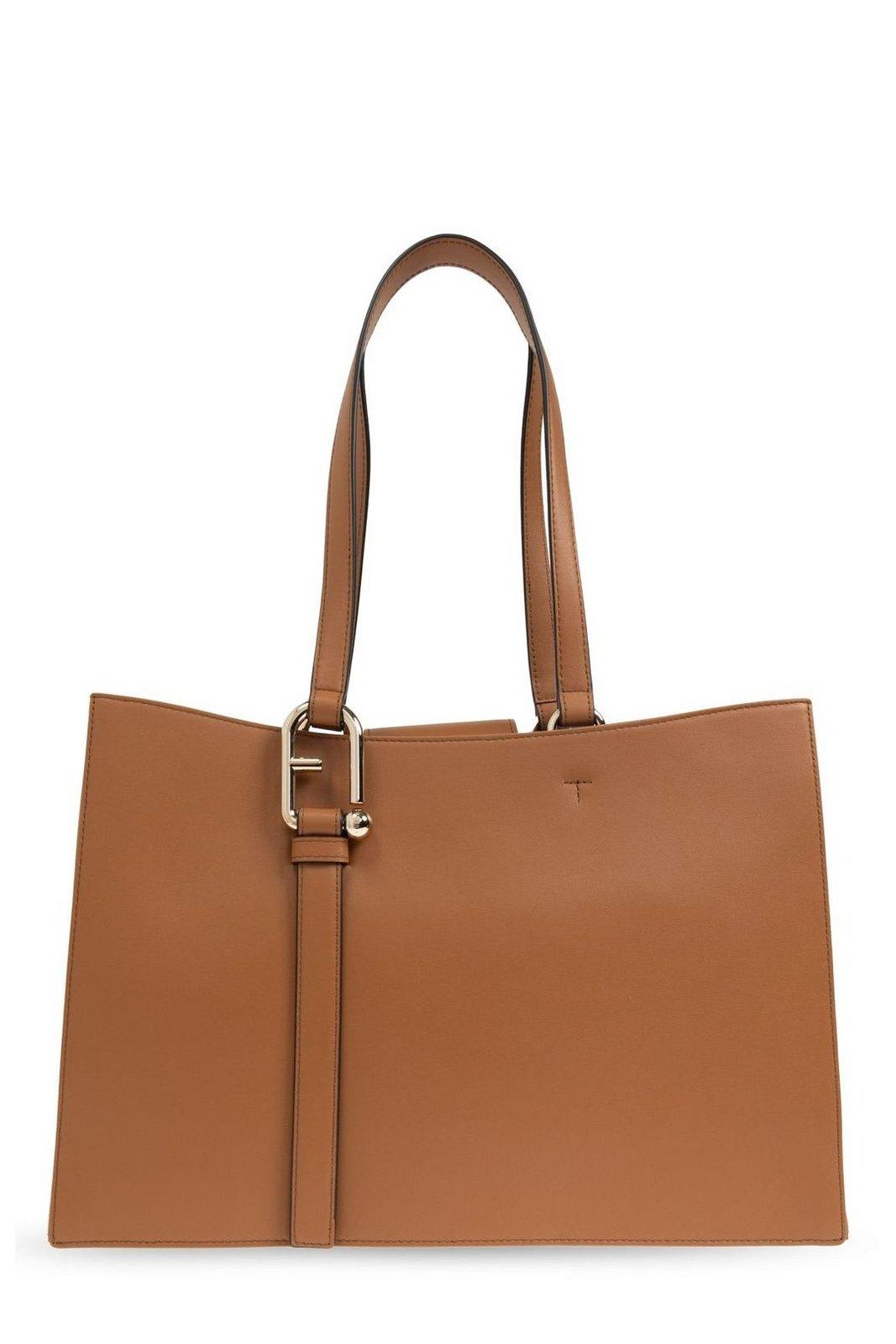 Shop Furla Nuvola Large Tote Bag In Leather