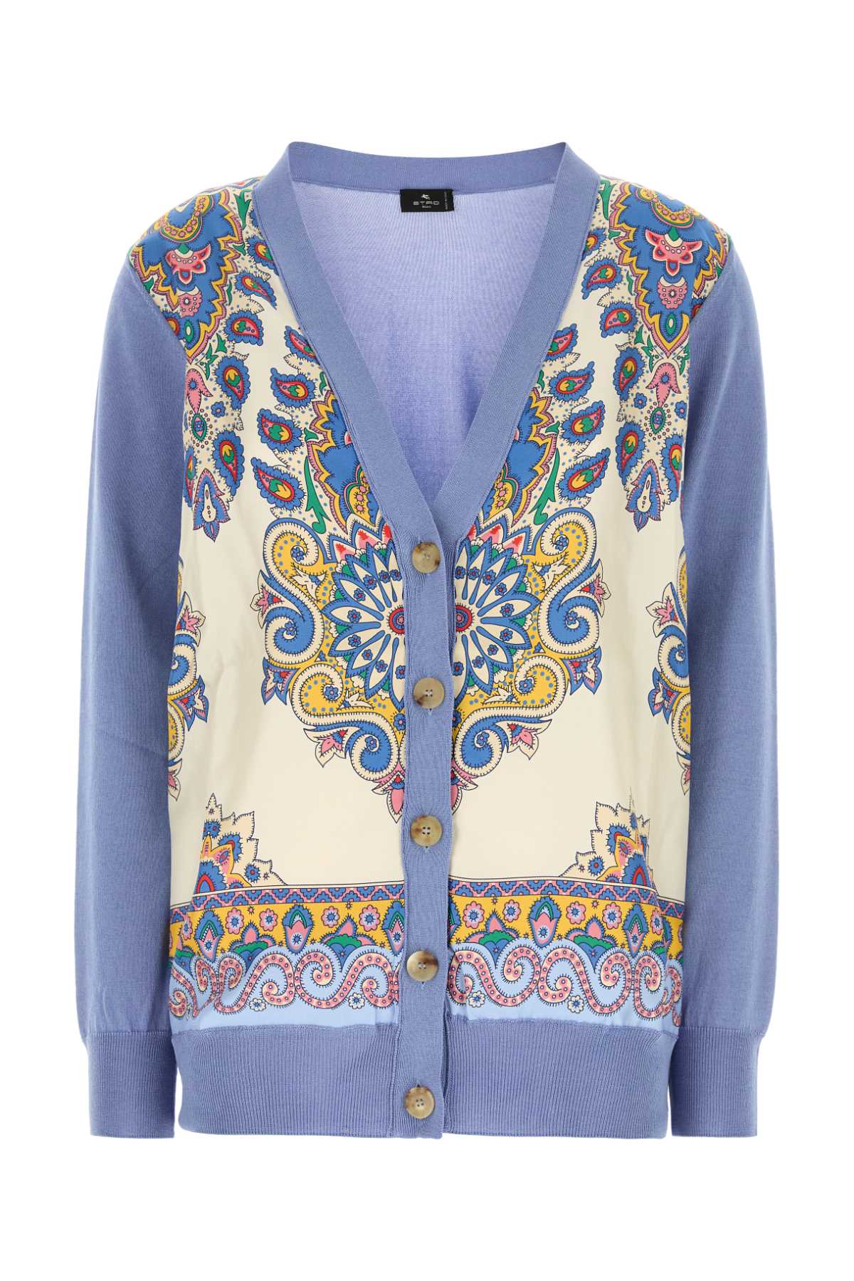 Etro V-neck Patterned Cardigan With Long Sleeves