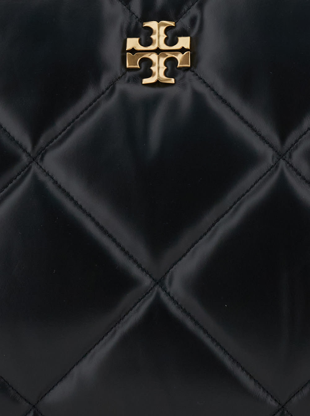 Shop Tory Burch Kira Diamond Shoulder Bag In Black