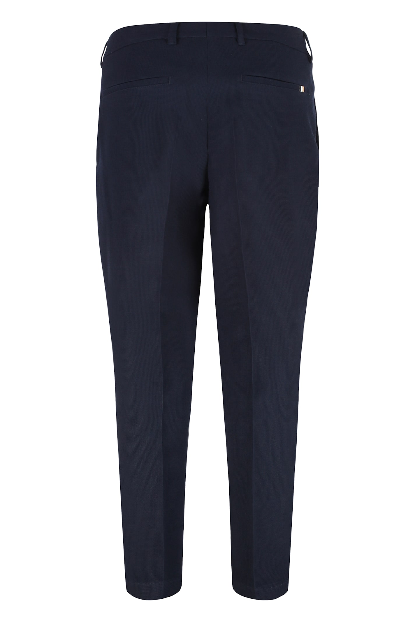 Hugo Boss Genesis Solid Wool Trousers In Blue