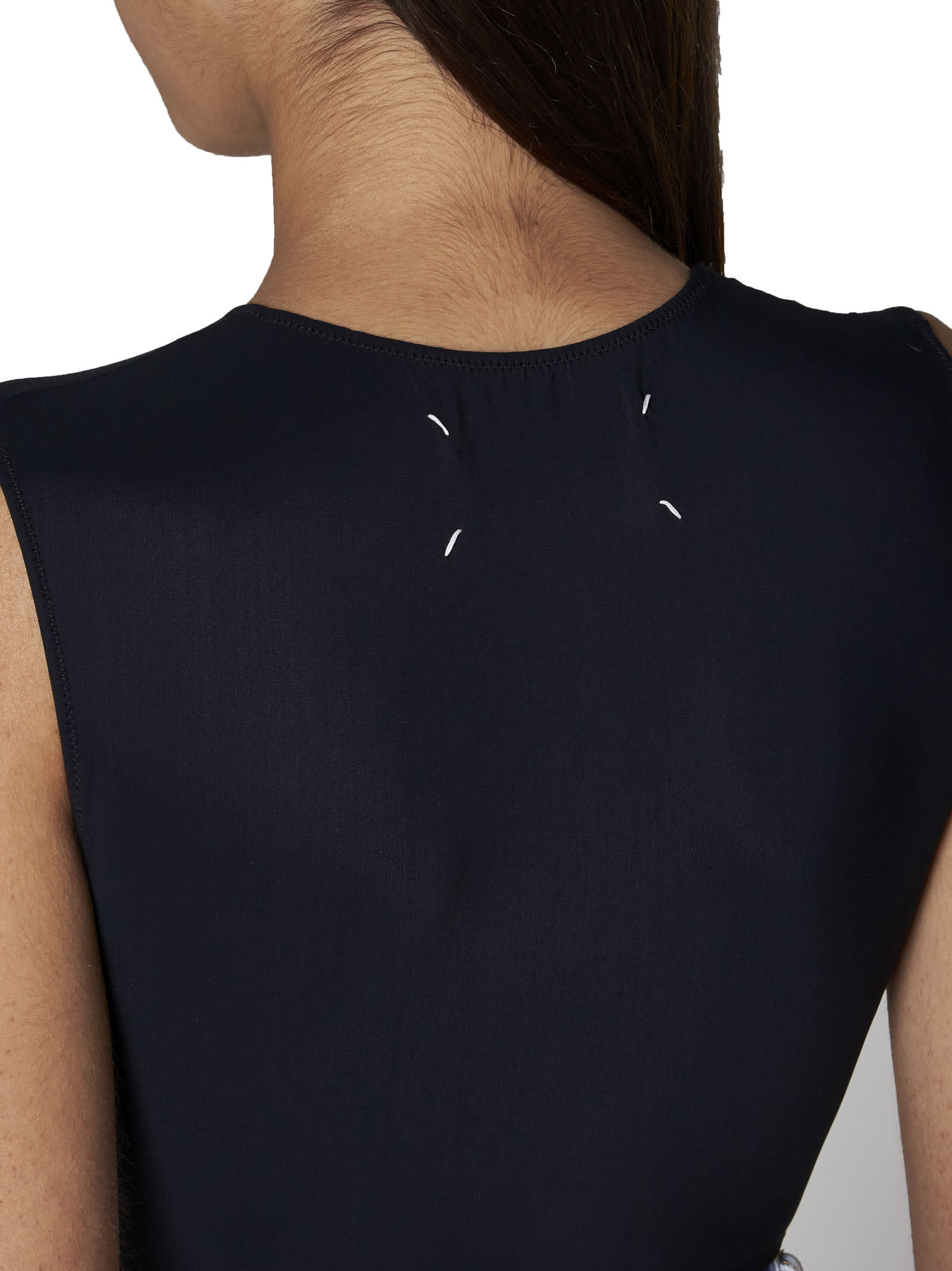 Shop Maison Margiela Top In Black