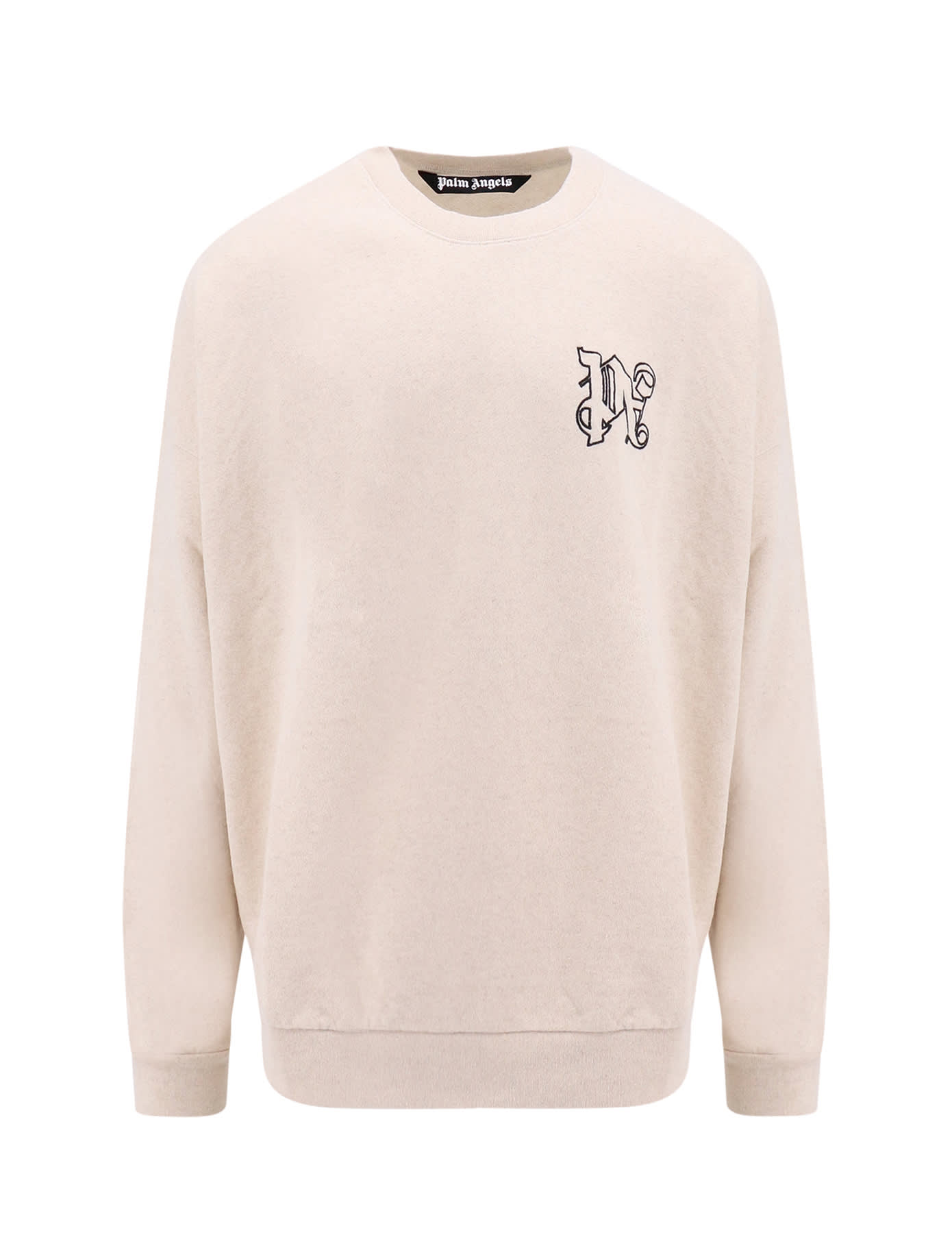 Shop Palm Angels Sweatshirt In Beige