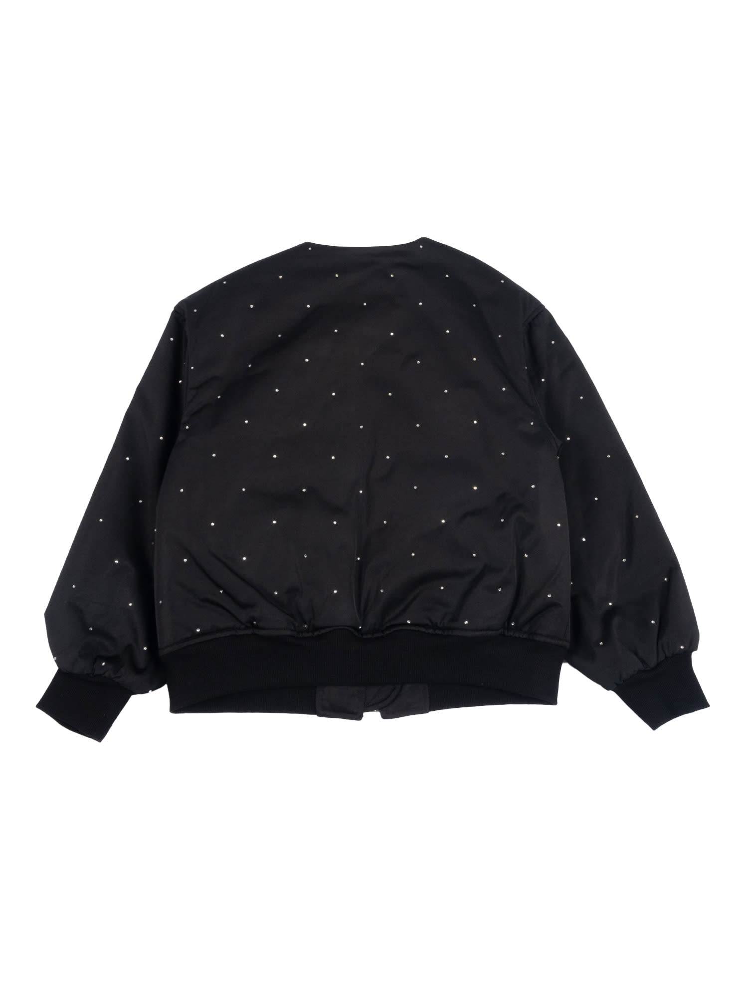 Monnalisa Chic Bomber Jacket In Black
