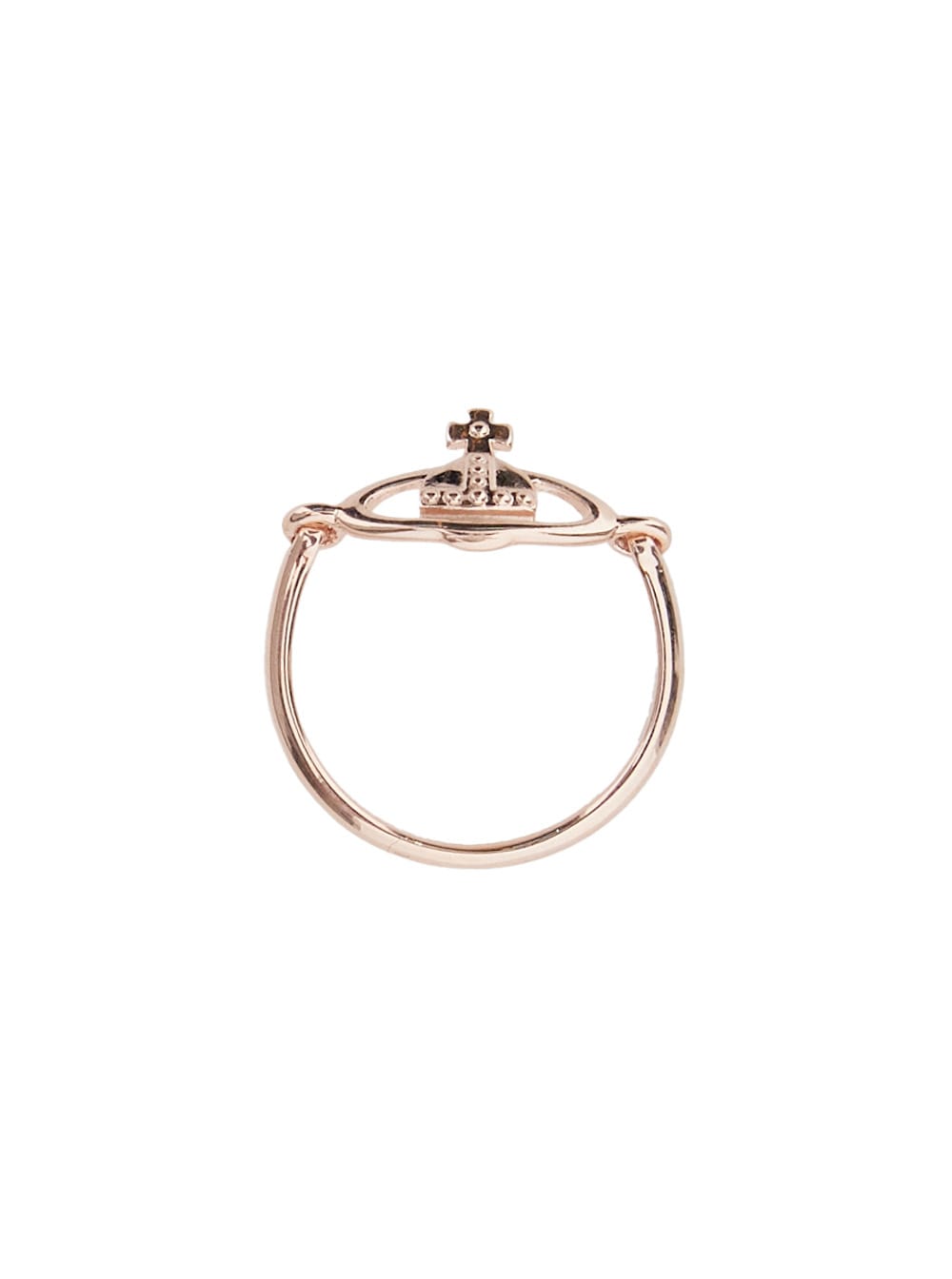 Vivienne Westwood Vendome Faded Gold-colored Ring With Orb Logo On The Front In Bronze Woman