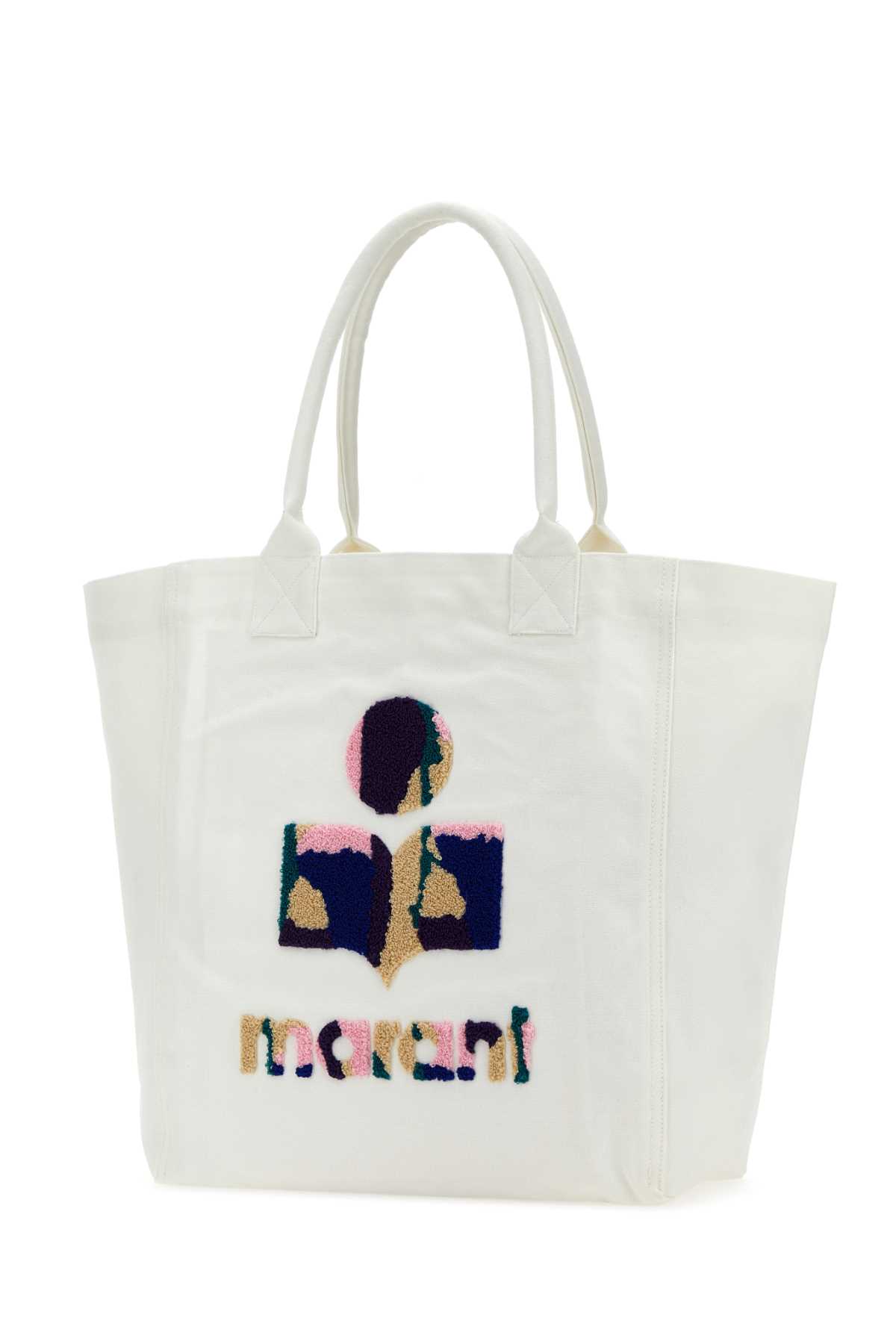 Isabel Marant White Cotton Yenky Shopping Bag In Ecru