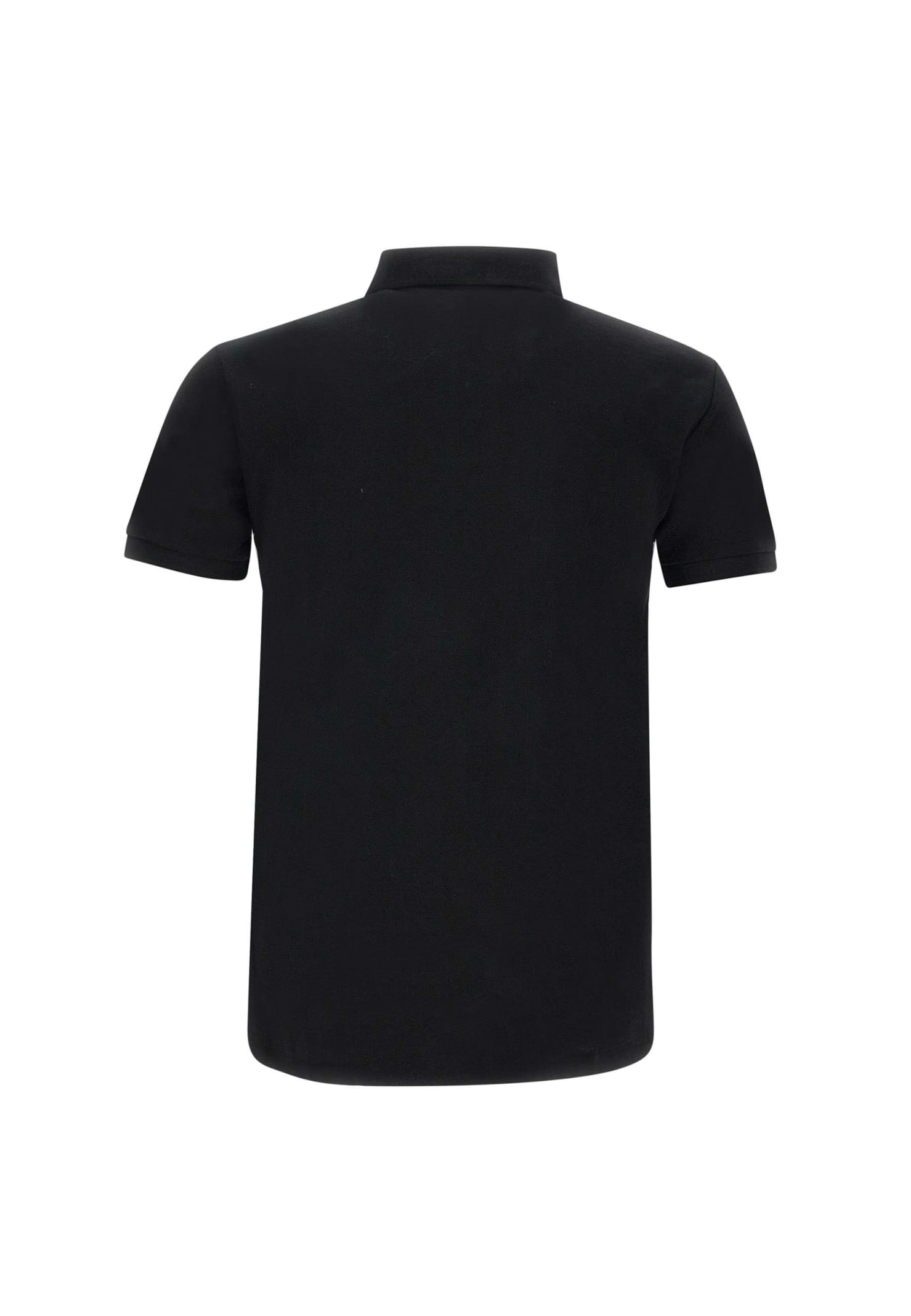 Shop Polo Ralph Lauren Core Replen Cotton Piqué Polo Shirt In Black