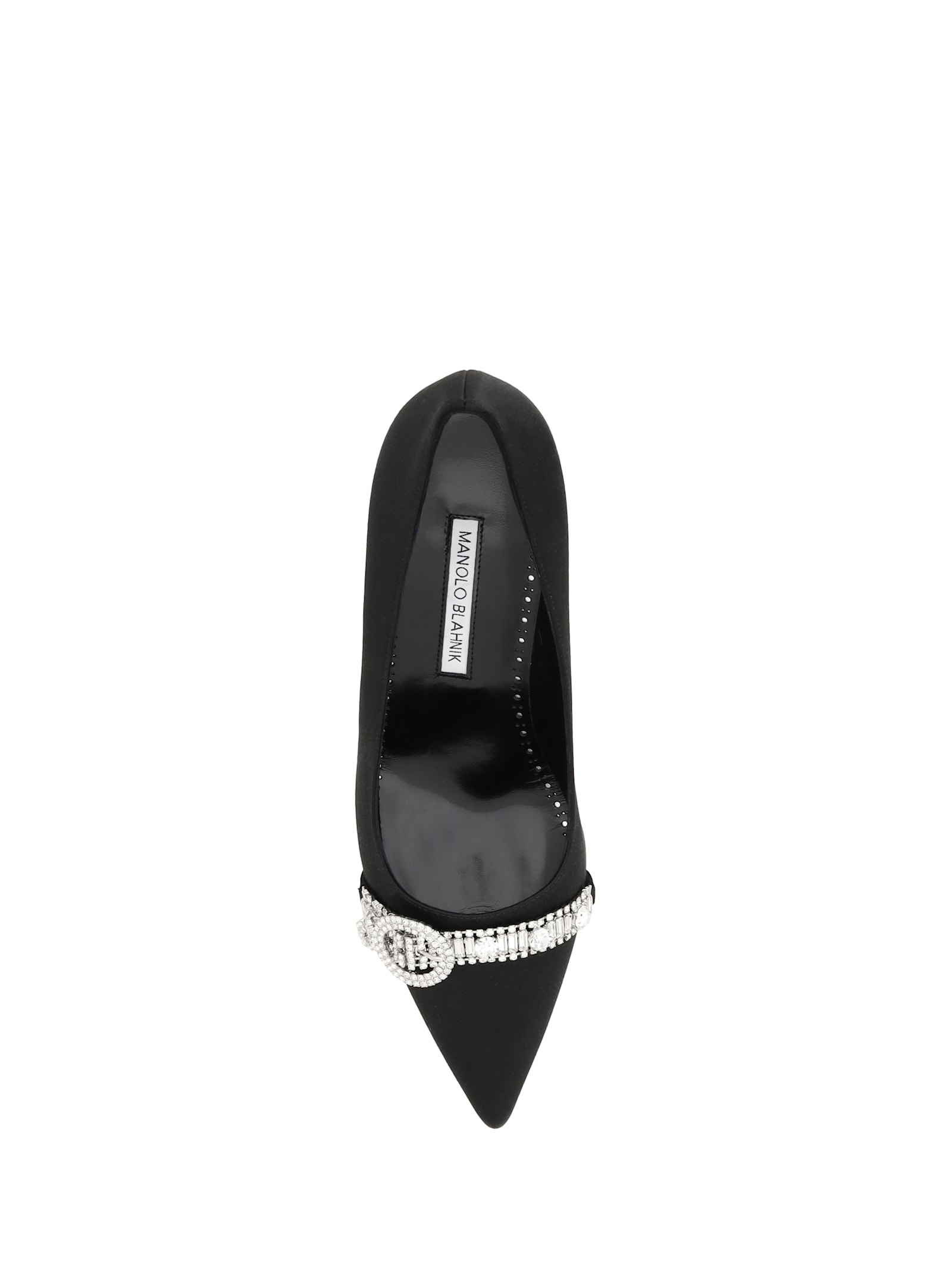 MANOLO BLAHNIK ASAPUMP SATIN PUMPS