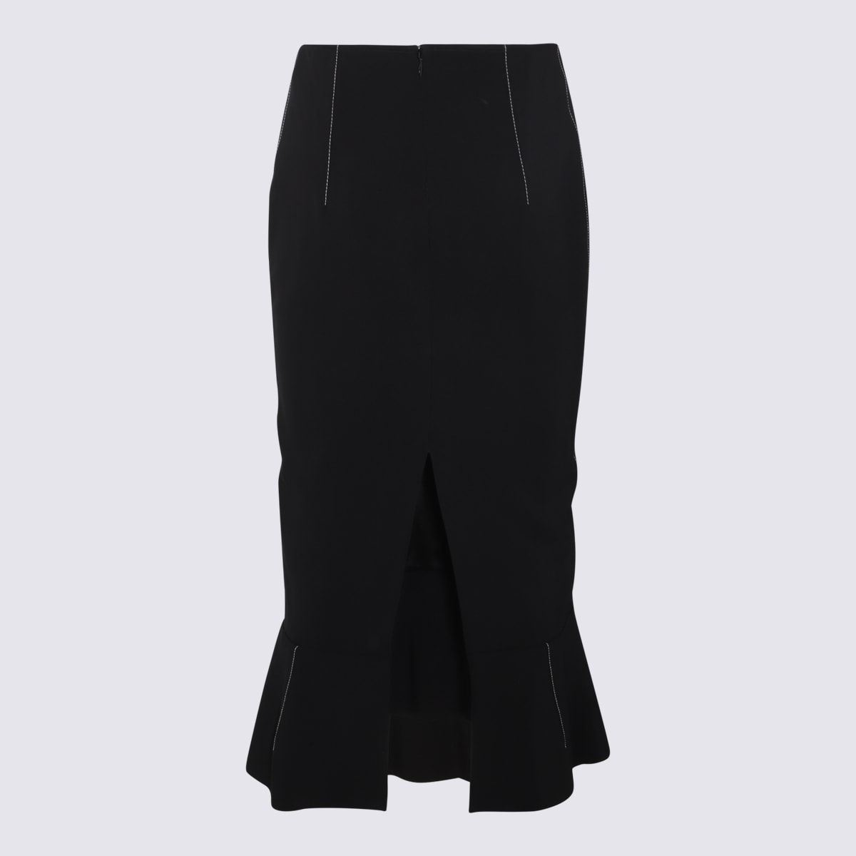 Shop Marni Black Viscose Blend Skirt