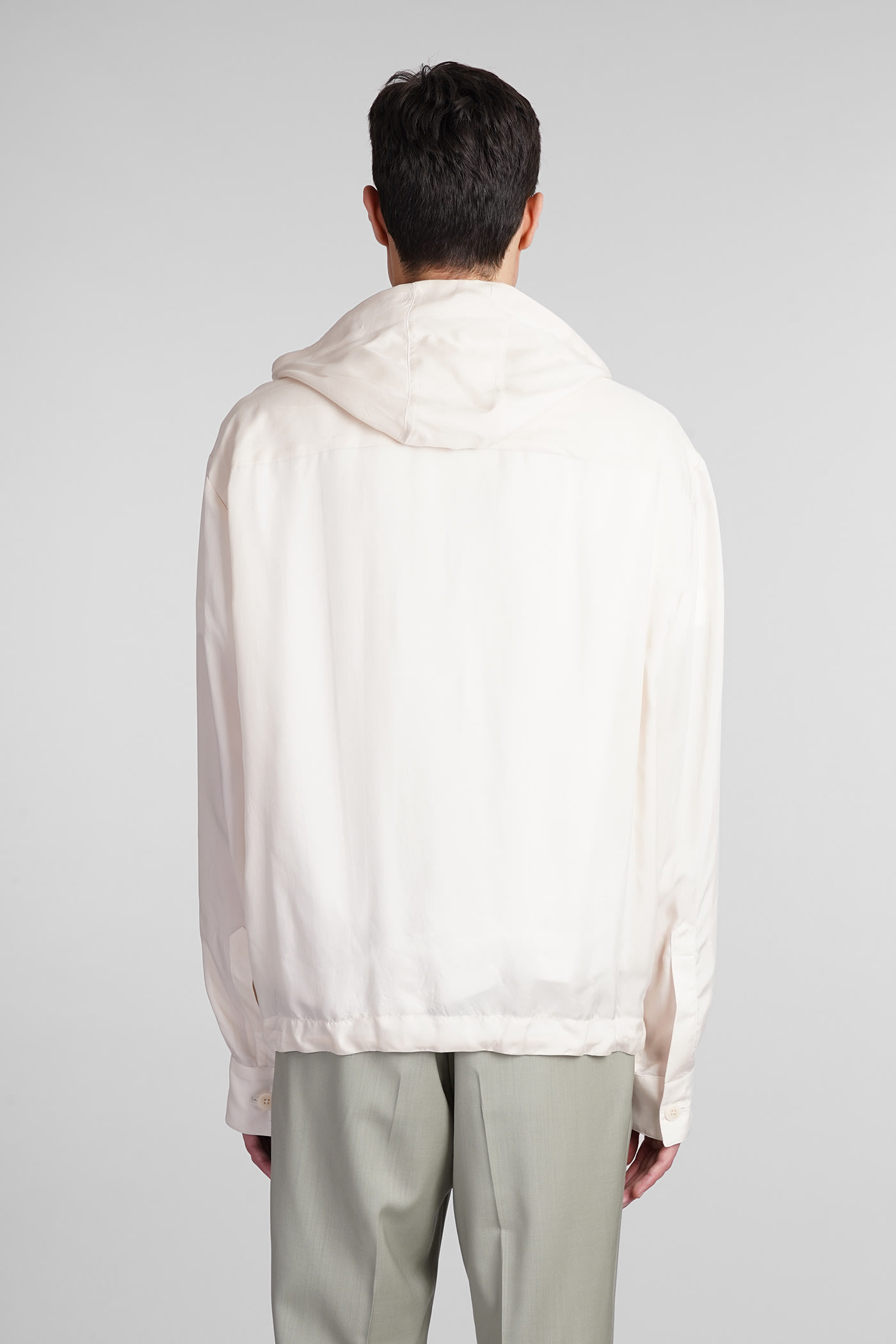 Shop Costumein Otaru Casual Jacket In Beige Polyamide Polyester