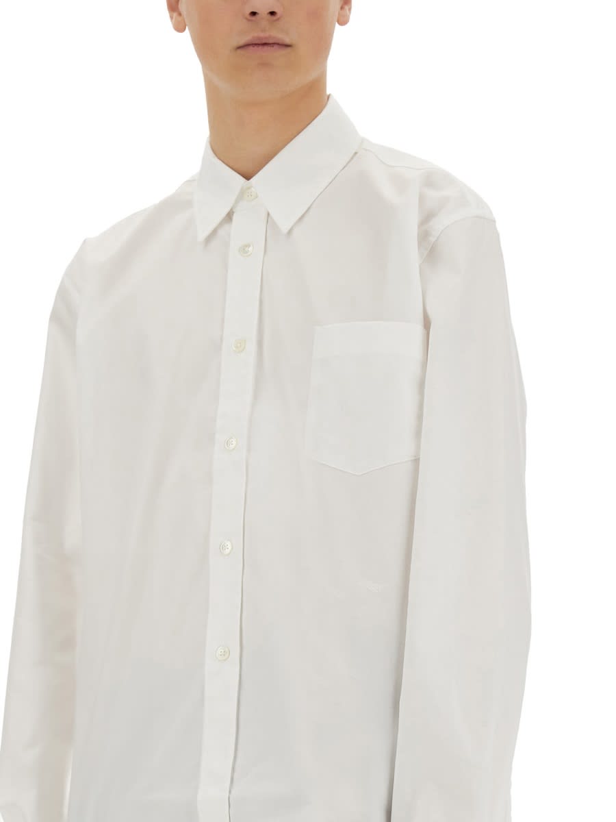 Our Legacy Off-white Coco Shirt With Point Collar And Mother Of Pearl Buttons