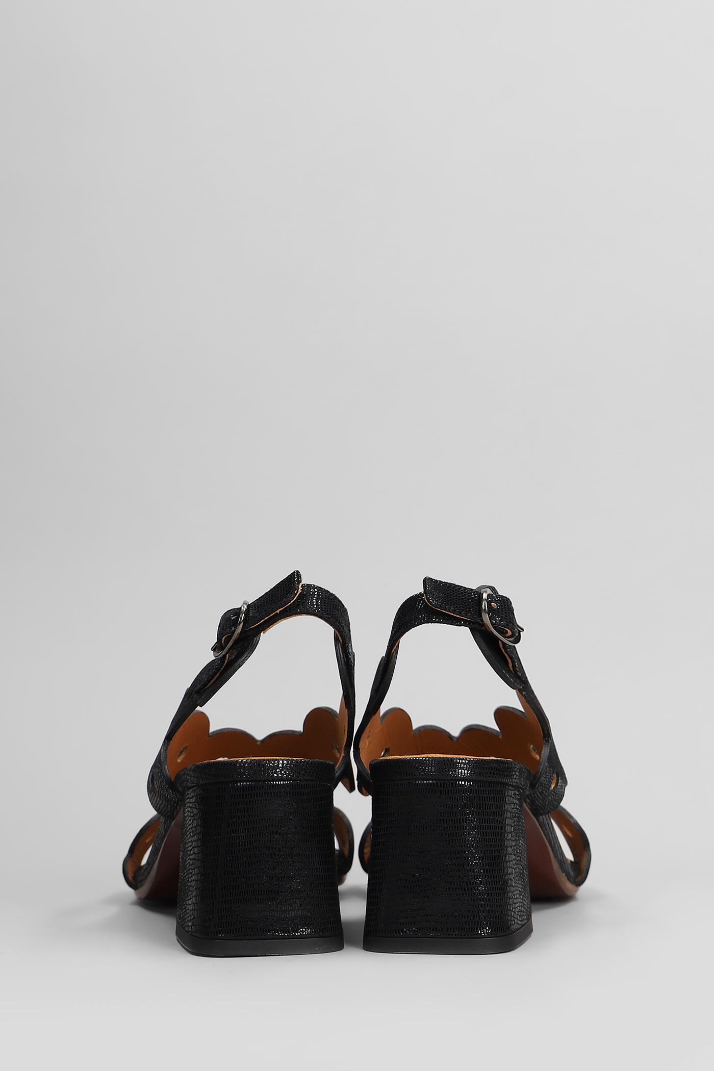 CHIE MIHARA SANDALS IN BLACK LEATHER
